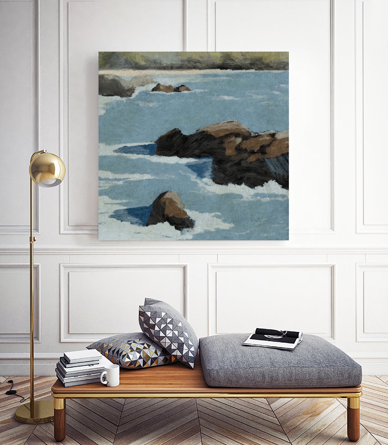 Cliff View by Dan Hobday on GIANT ART - landscape cliffs