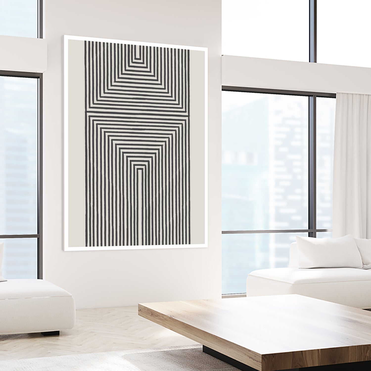 Geometric Echoes by THE MIUUS STUDIO on GIANT ART - 7200 illustration