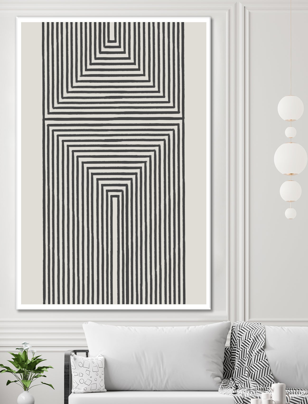 Geometric Echoes by THE MIUUS STUDIO on GIANT ART - 7200 illustration