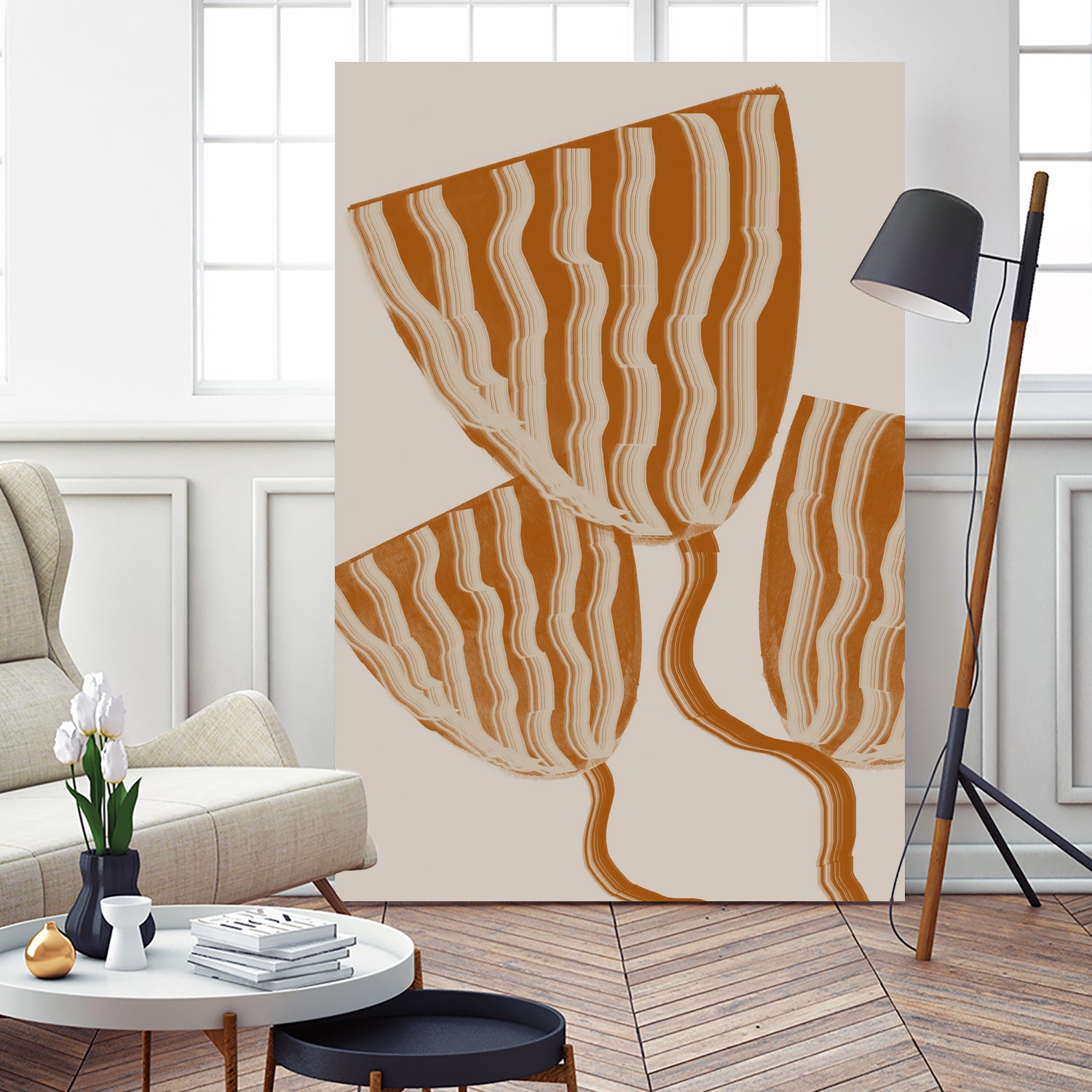 Modern Flowers by THE MIUUS STUDIO on GIANT ART - botanical flower