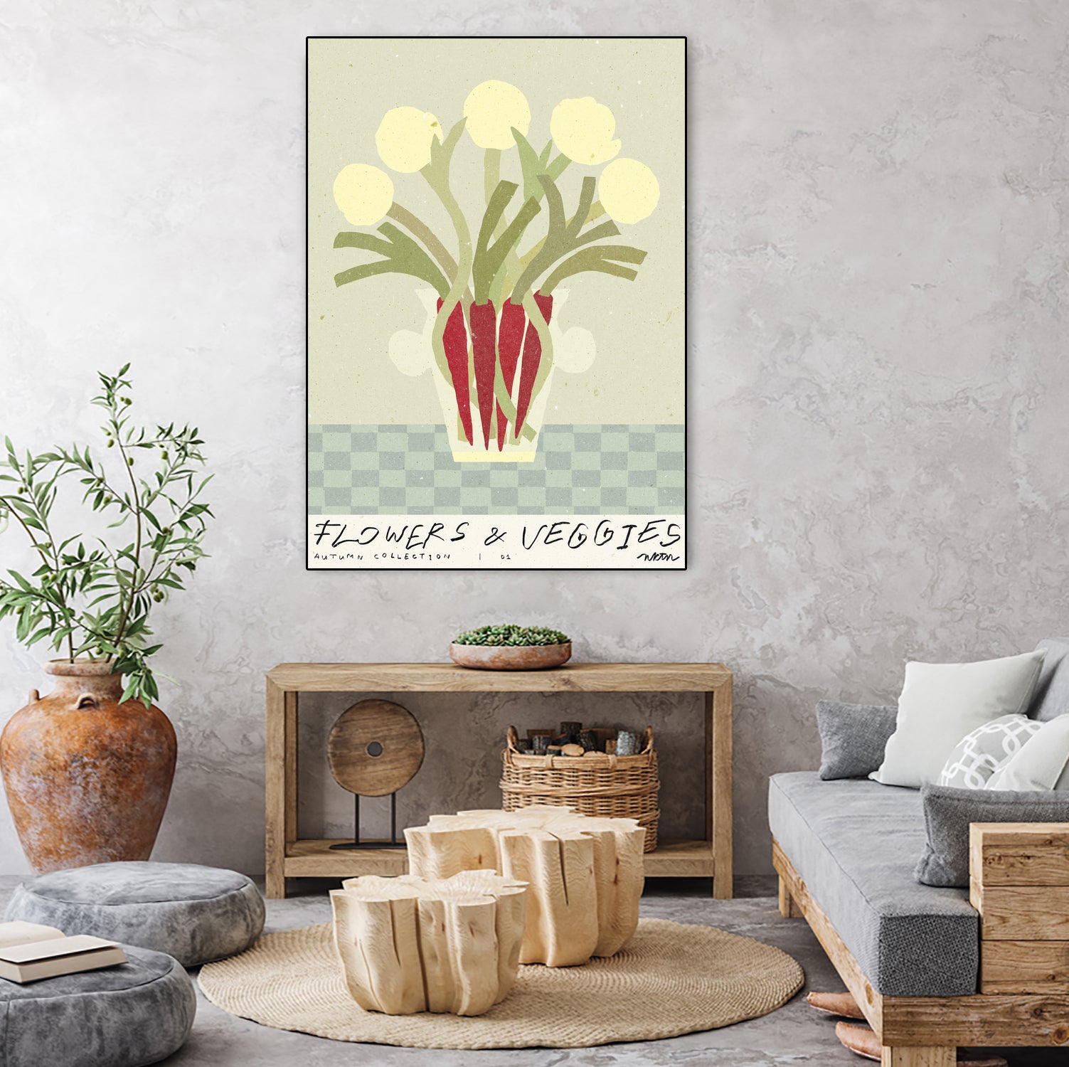 Flowers a Veggies 01 by NKTN on GIANT ART - flowers and plants text