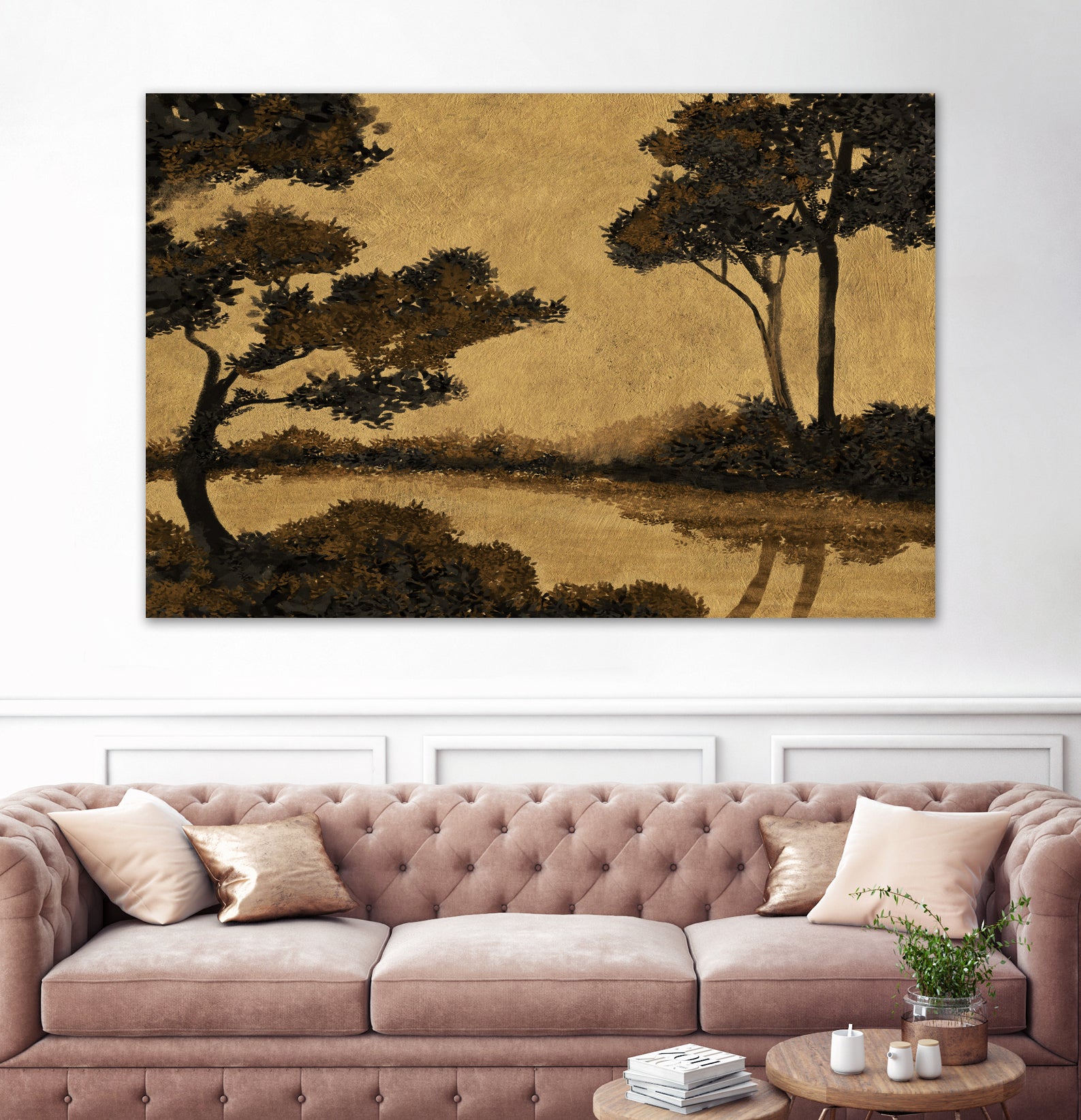 Wooland Pond by Dan Hobday on GIANT ART - nature and landscapes painting