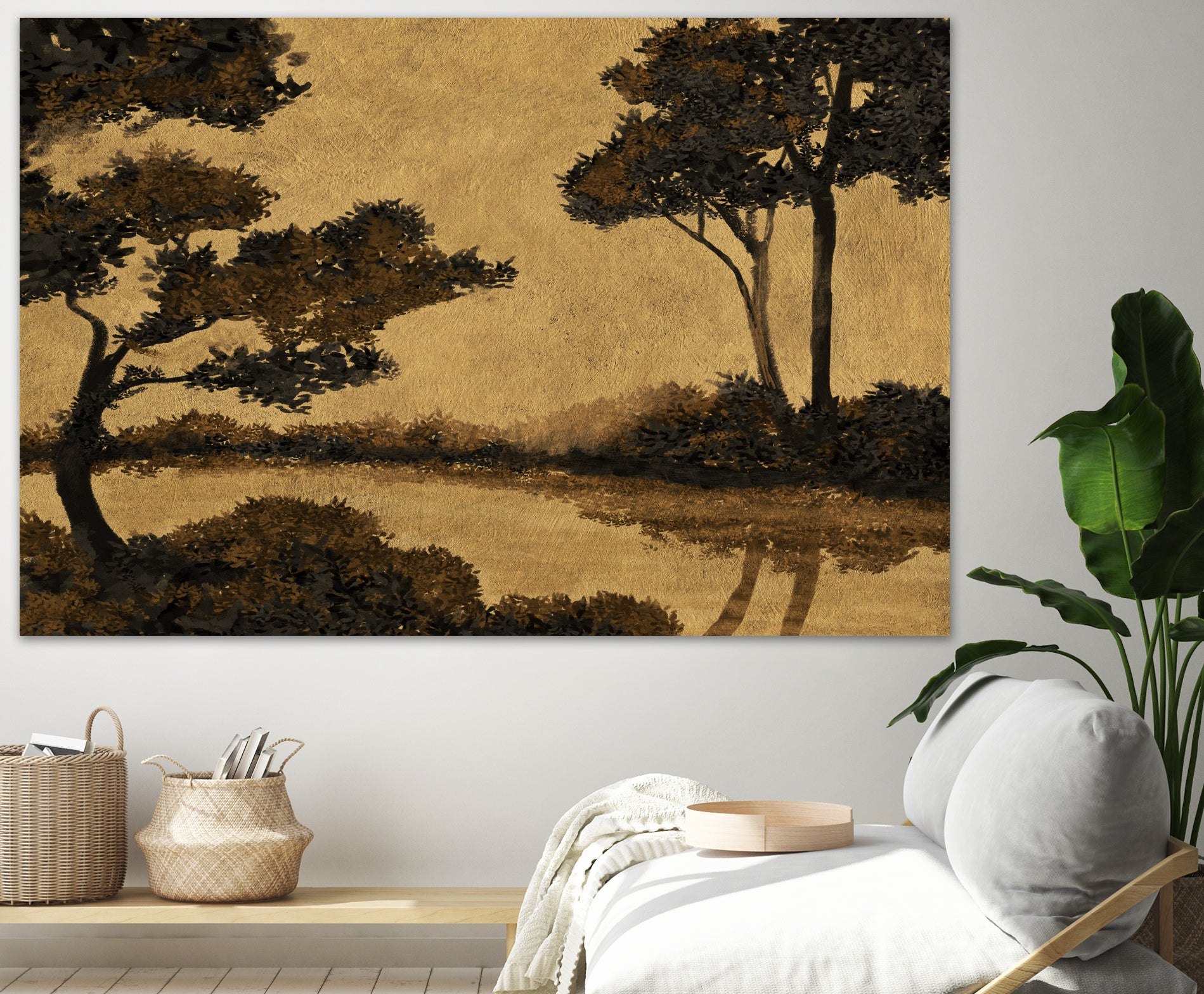 Wooland Pond by Dan Hobday on GIANT ART - nature and landscapes painting