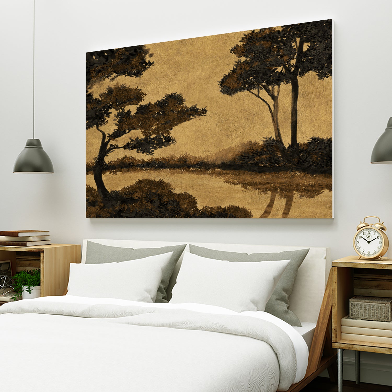 Wooland Pond by Dan Hobday on GIANT ART - nature and landscapes painting