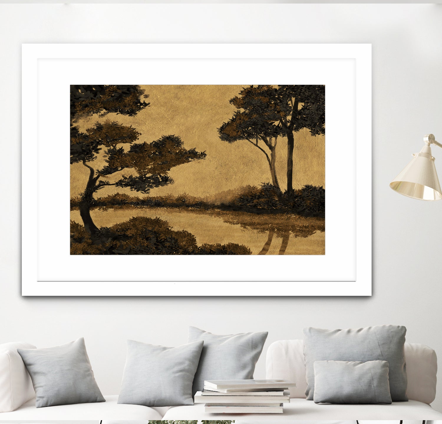 Wooland Pond by Dan Hobday on GIANT ART - nature and landscapes painting