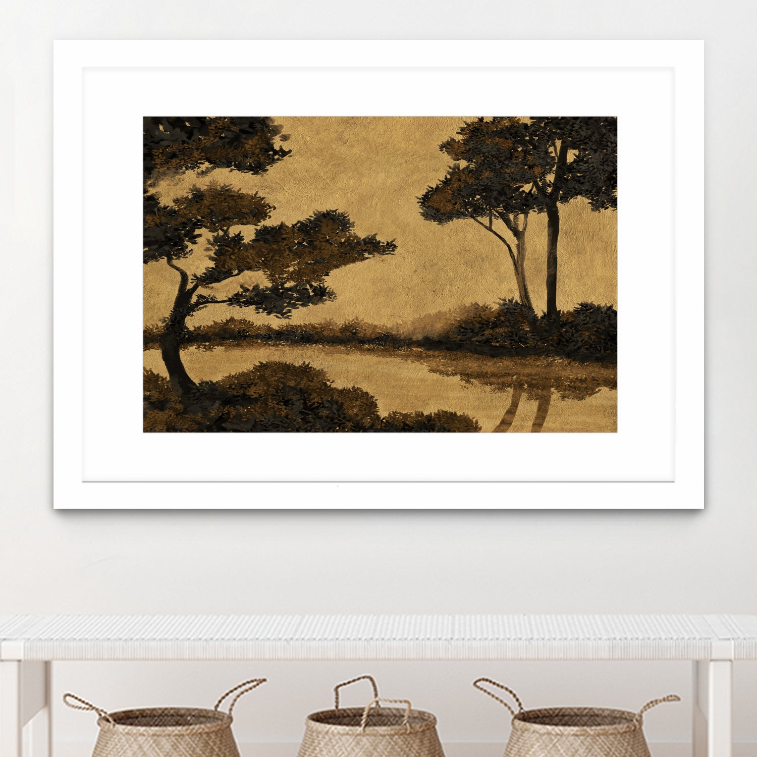 Wooland Pond by Dan Hobday on GIANT ART - nature and landscapes painting