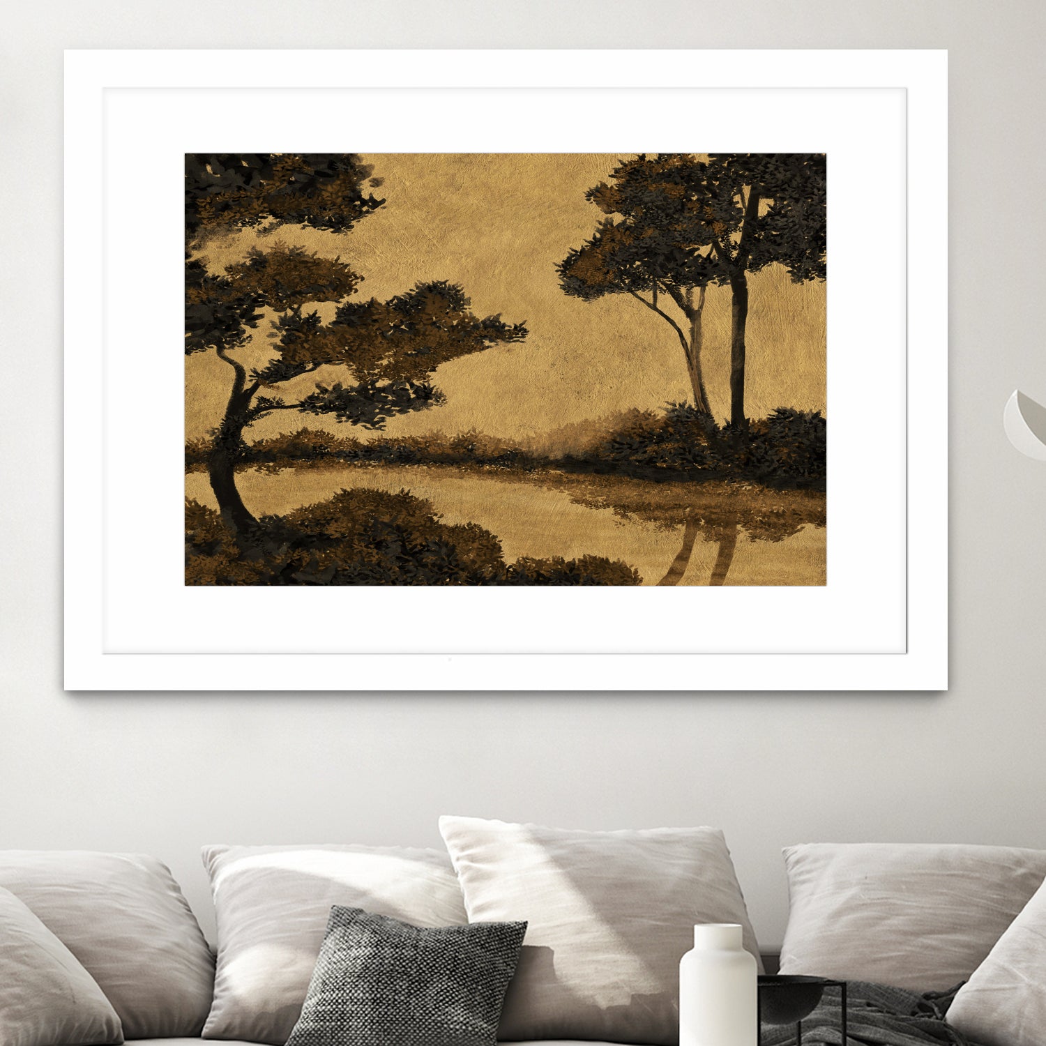 Wooland Pond by Dan Hobday on GIANT ART - nature and landscapes painting