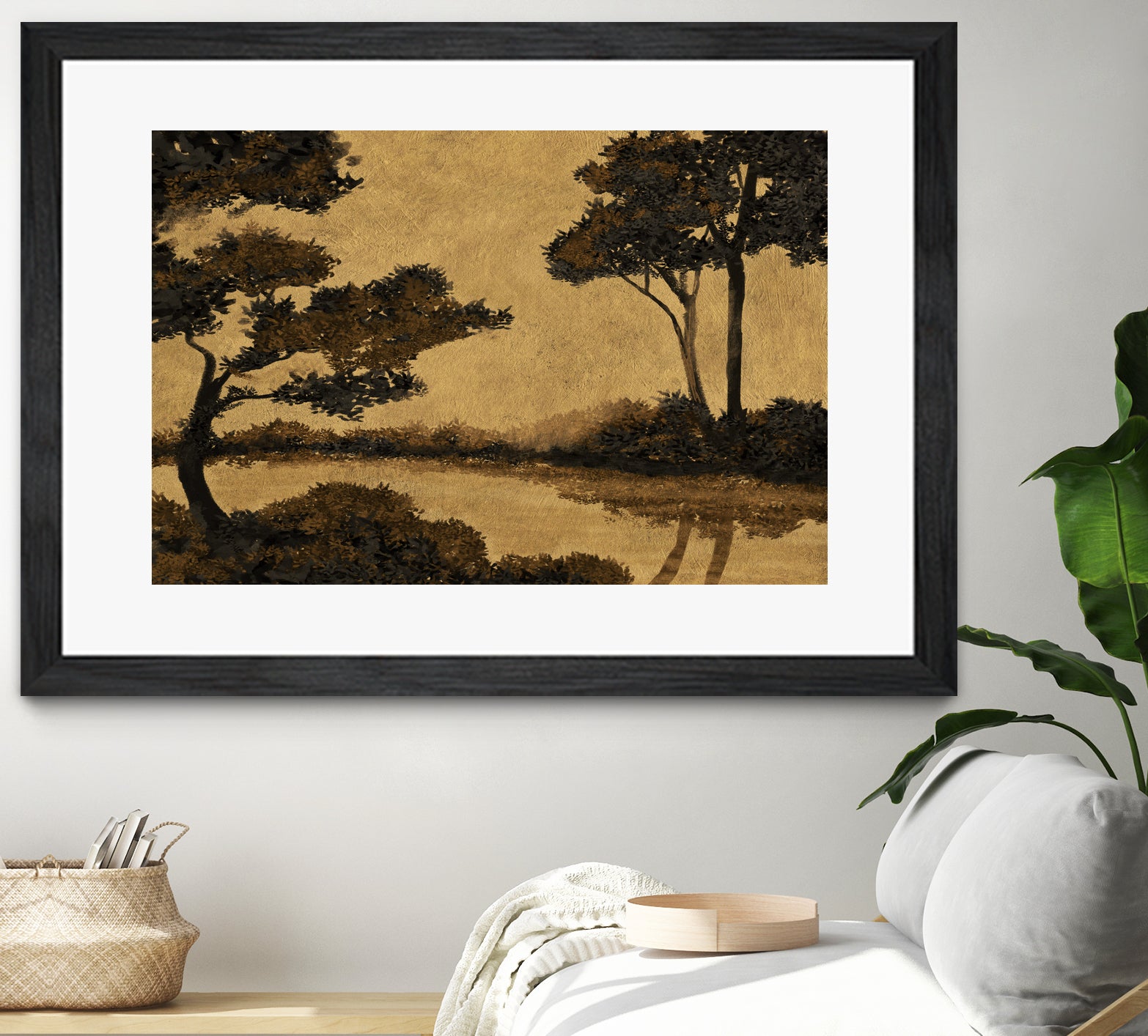 Wooland Pond by Dan Hobday on GIANT ART - nature and landscapes painting