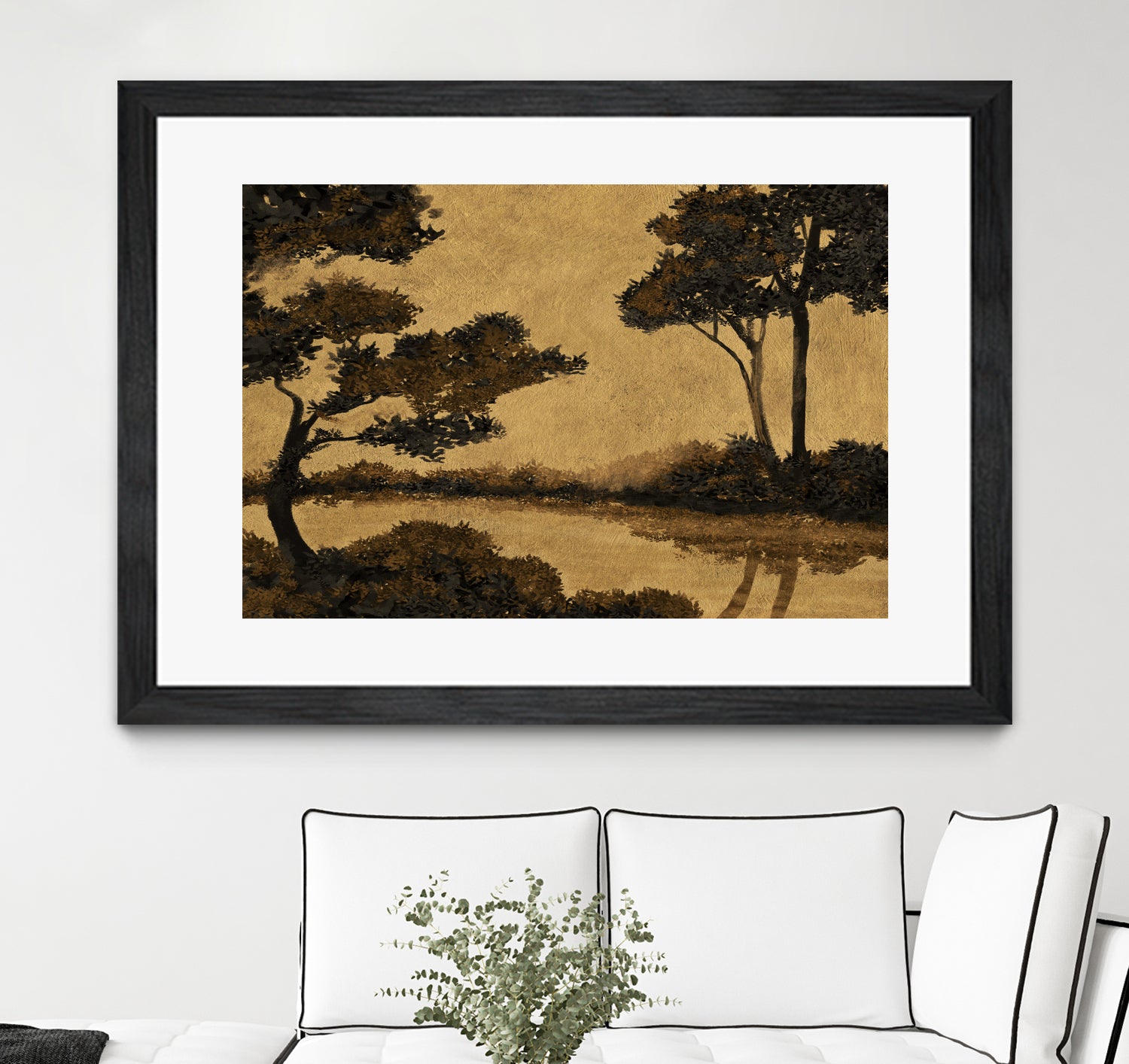 Wooland Pond by Dan Hobday on GIANT ART - nature and landscapes painting