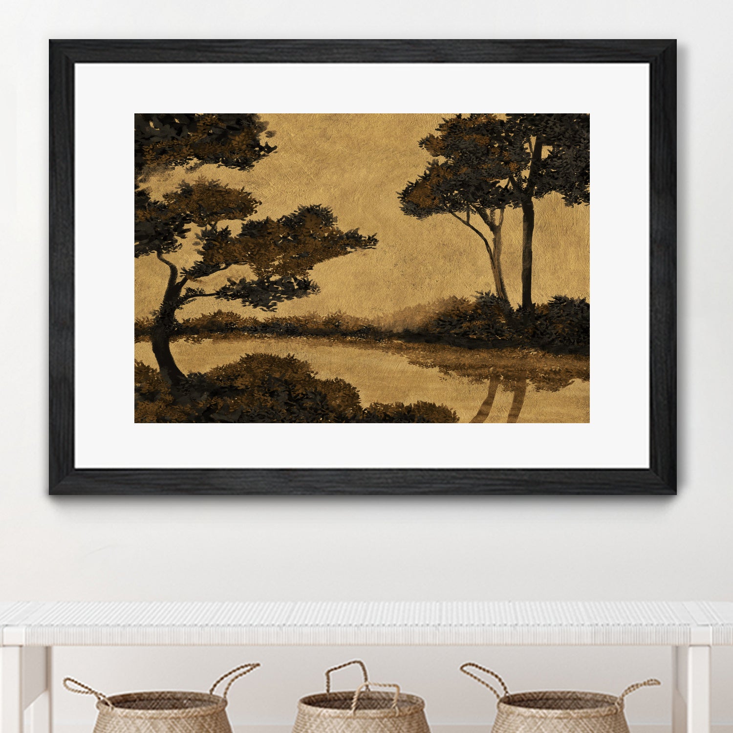 Wooland Pond by Dan Hobday on GIANT ART - nature and landscapes painting