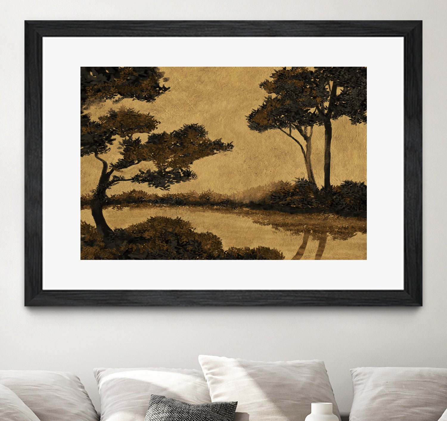 Wooland Pond by Dan Hobday on GIANT ART - nature and landscapes painting