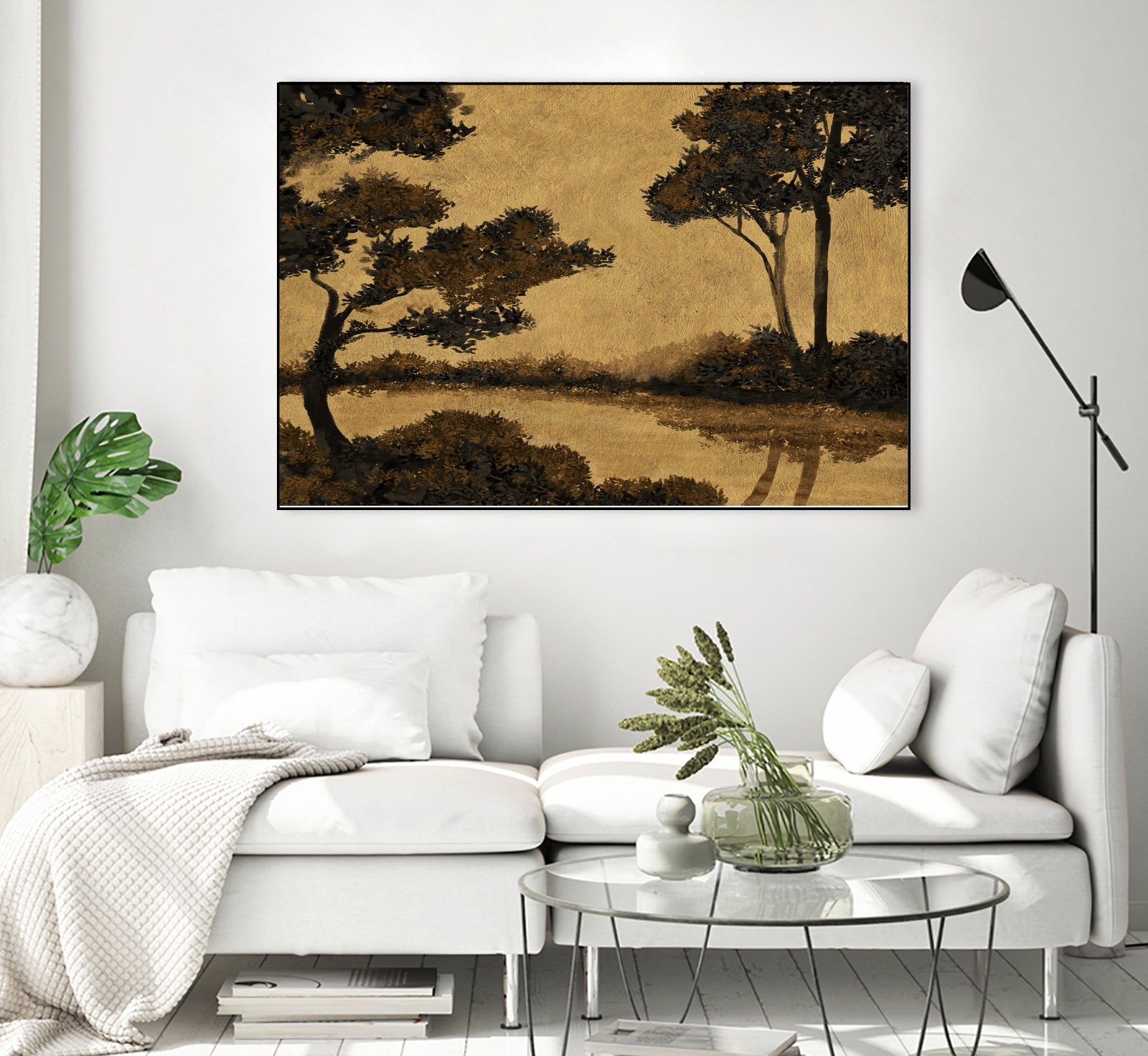 Wooland Pond by Dan Hobday on GIANT ART - nature and landscapes painting