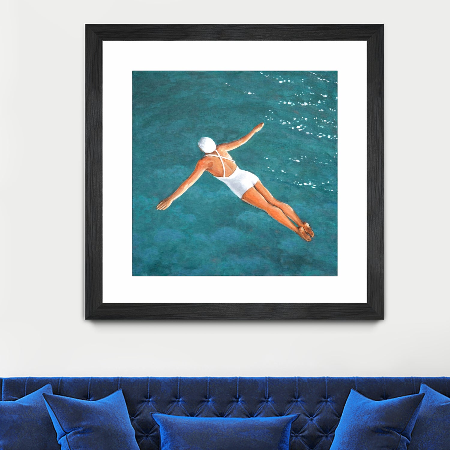 High Diver Above Water by Sarah Morrissette on GIANT ART - landscape woman