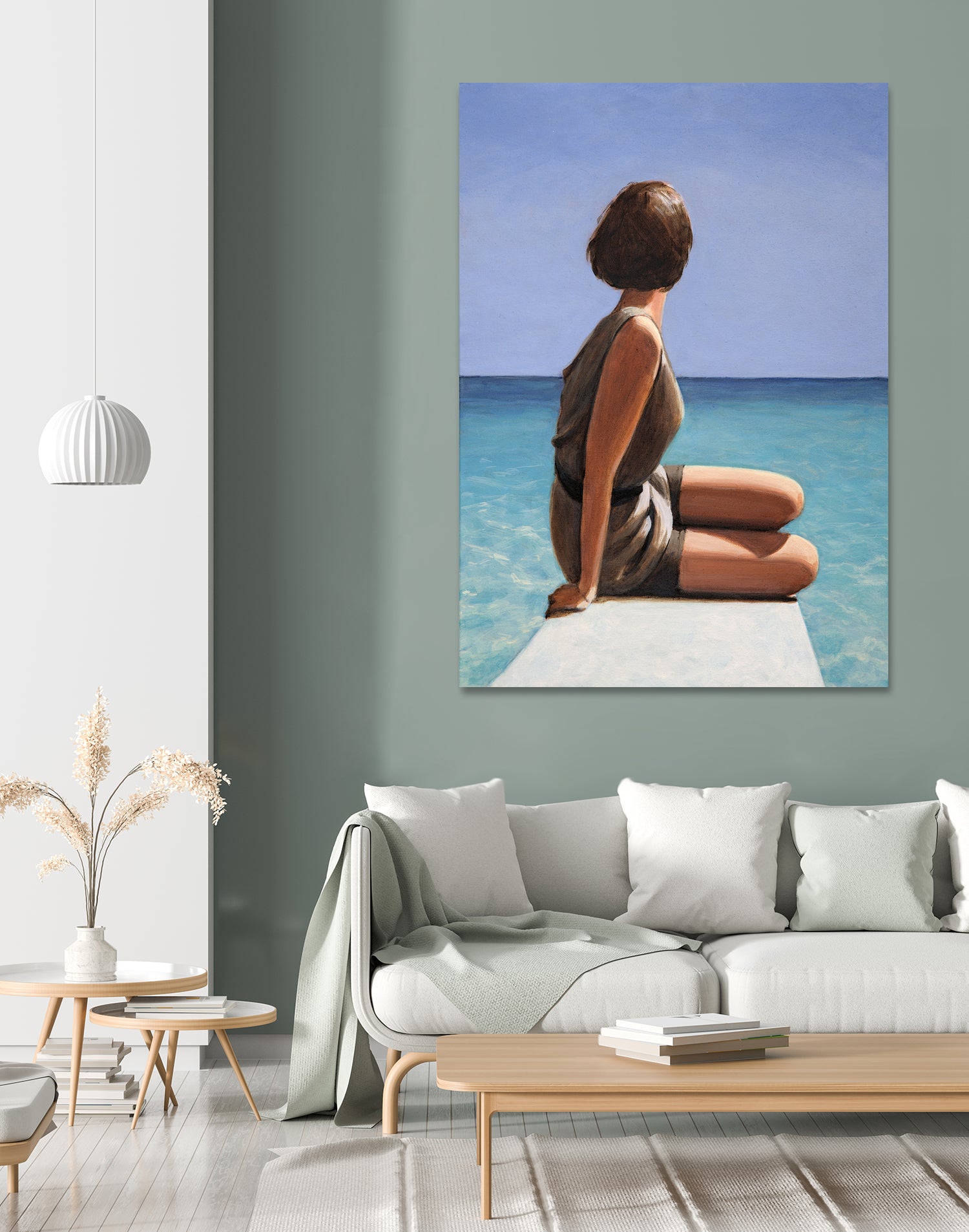 Sea View by Sarah Morrissette on GIANT ART - figuative looking away