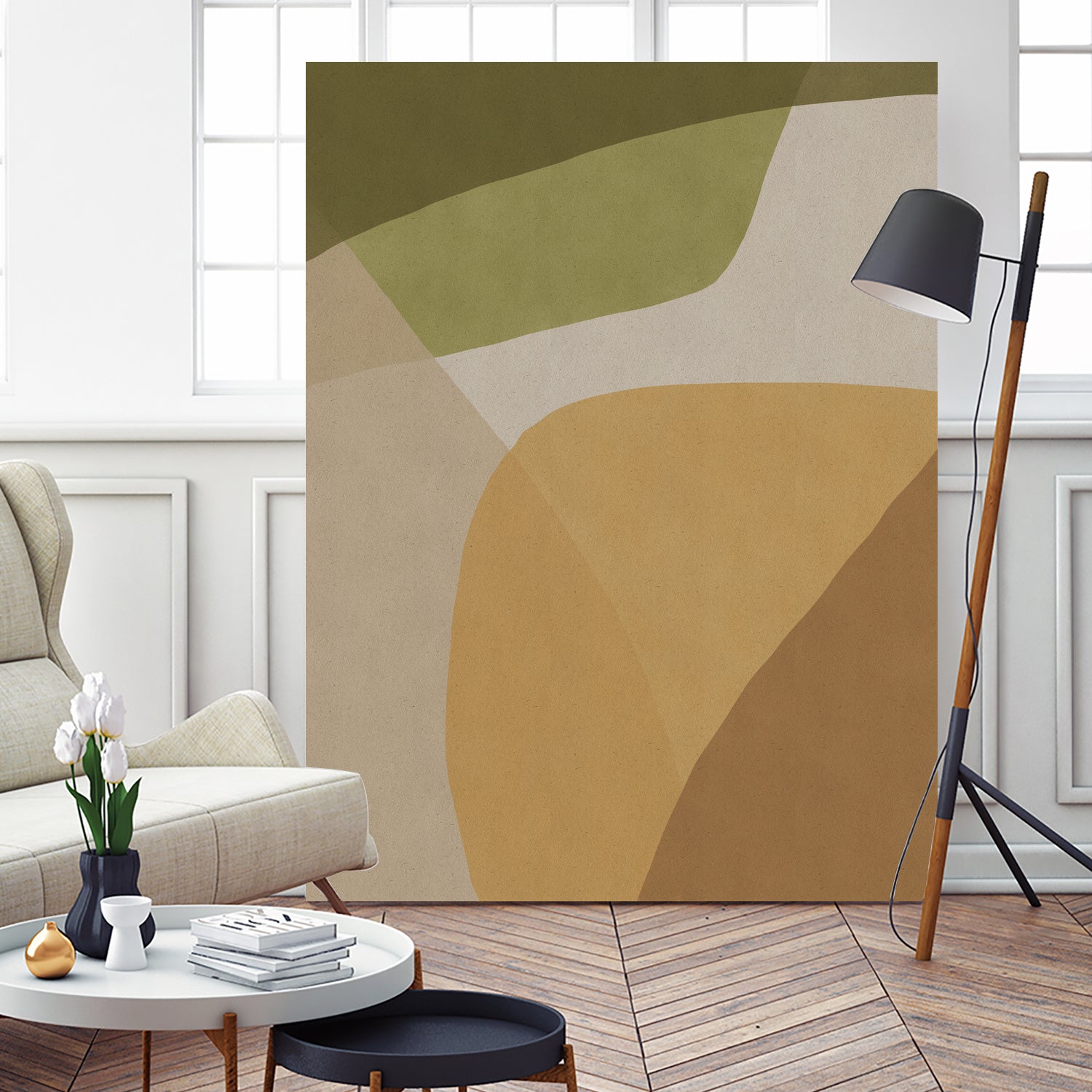 Echoe by Dan Hobday on GIANT ART - abstract beige