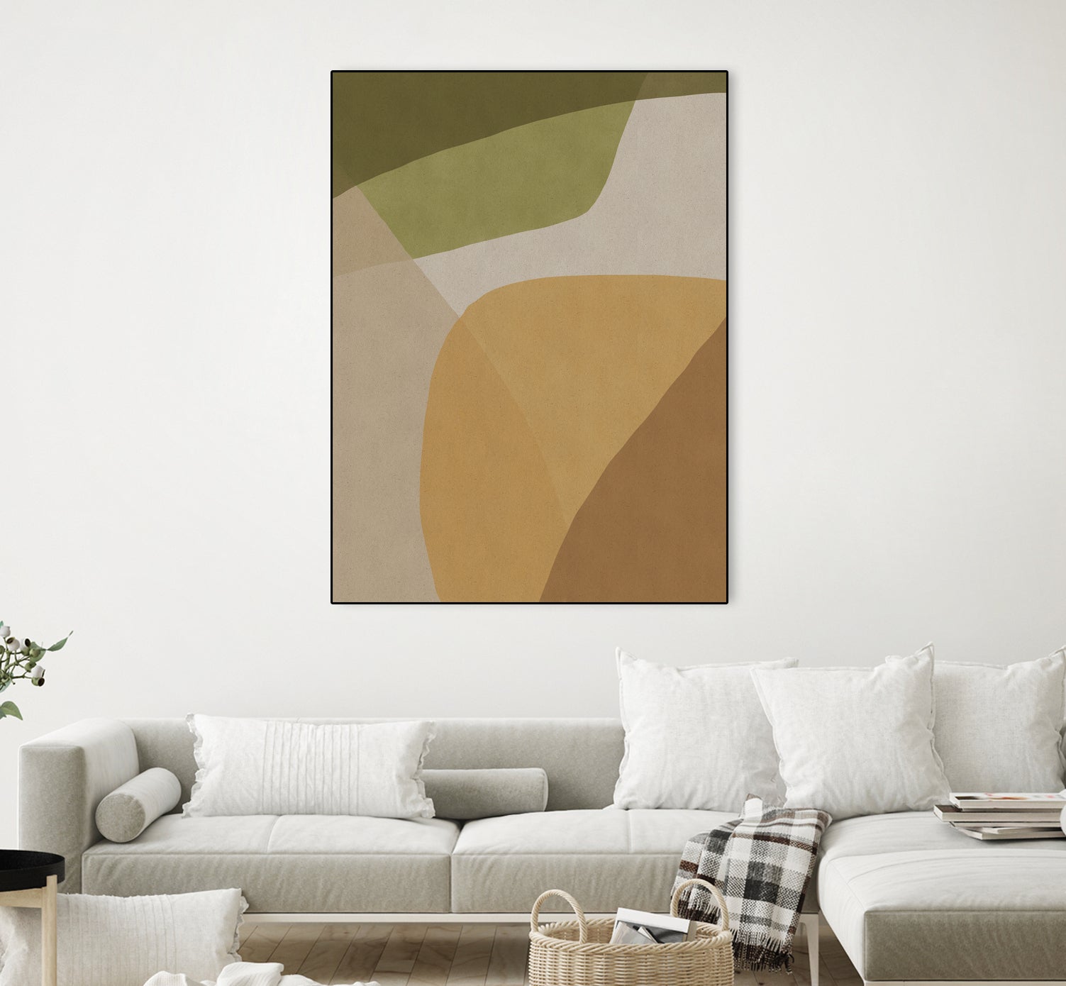 Echoe by Dan Hobday on GIANT ART - abstract beige
