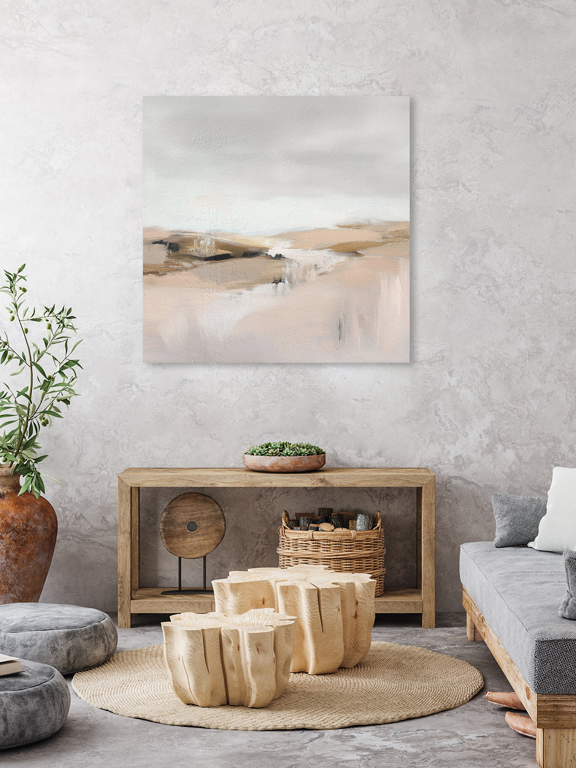 Farm View by Alma on GIANT ART - abstract new 2024