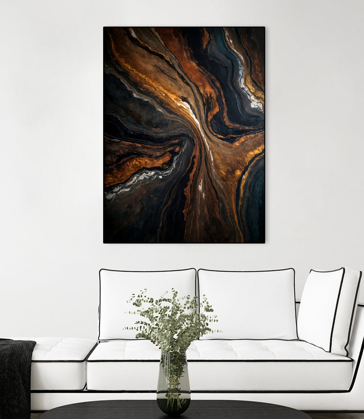 Golden Tones In Dark Stone by Alpenglow Workshop on GIANT ART - abstract abstract art