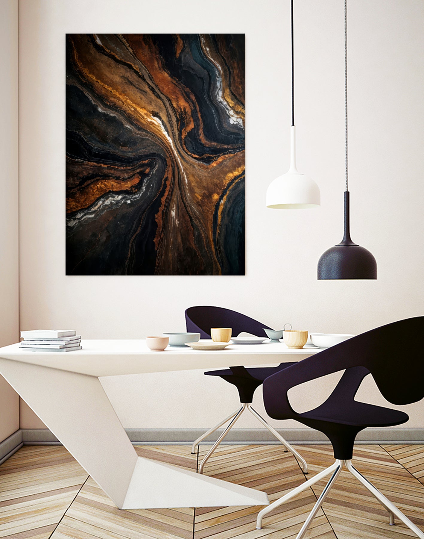 Golden Tones In Dark Stone by Alpenglow Workshop on GIANT ART - abstract abstract art