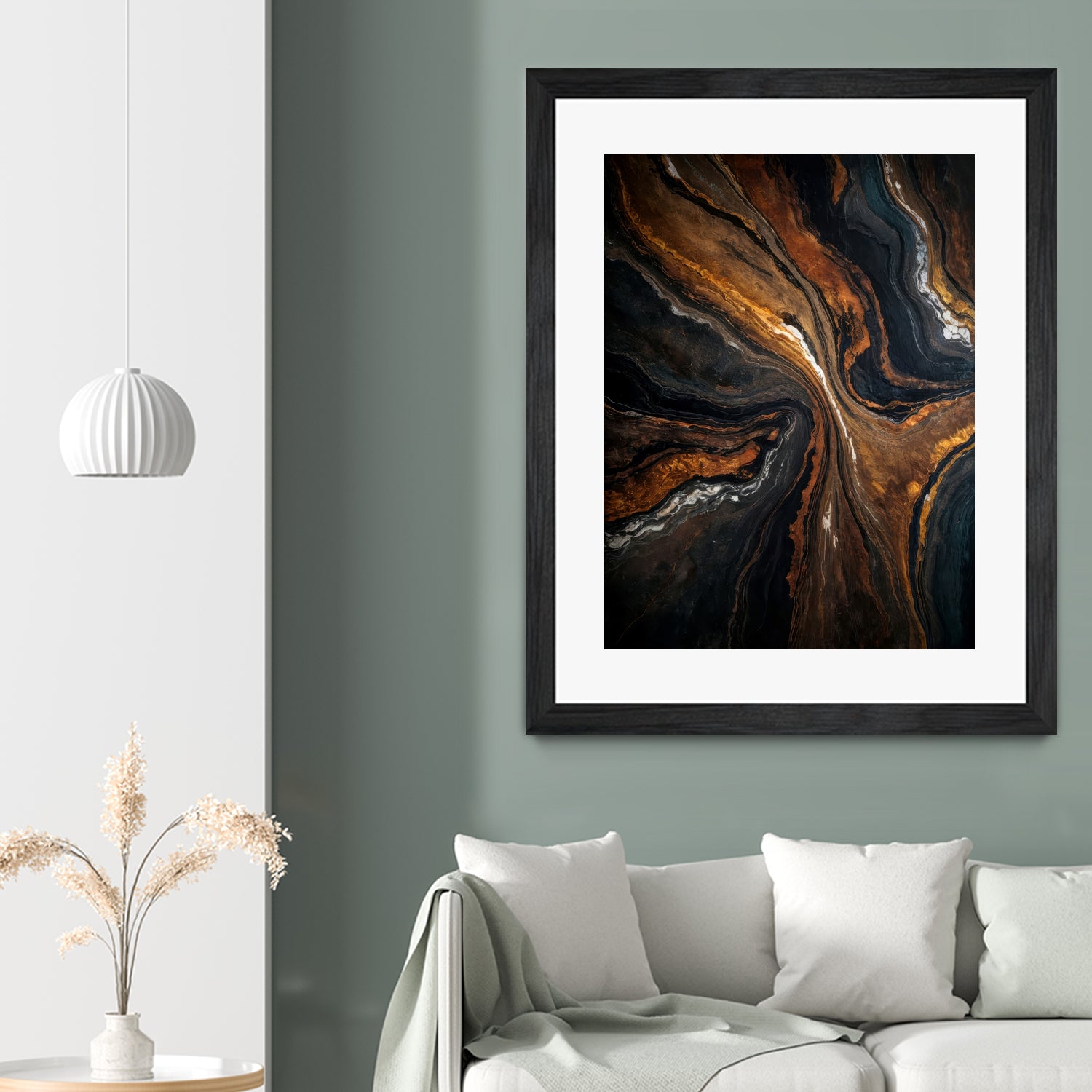 Golden Tones In Dark Stone by Alpenglow Workshop on GIANT ART - abstract abstract art