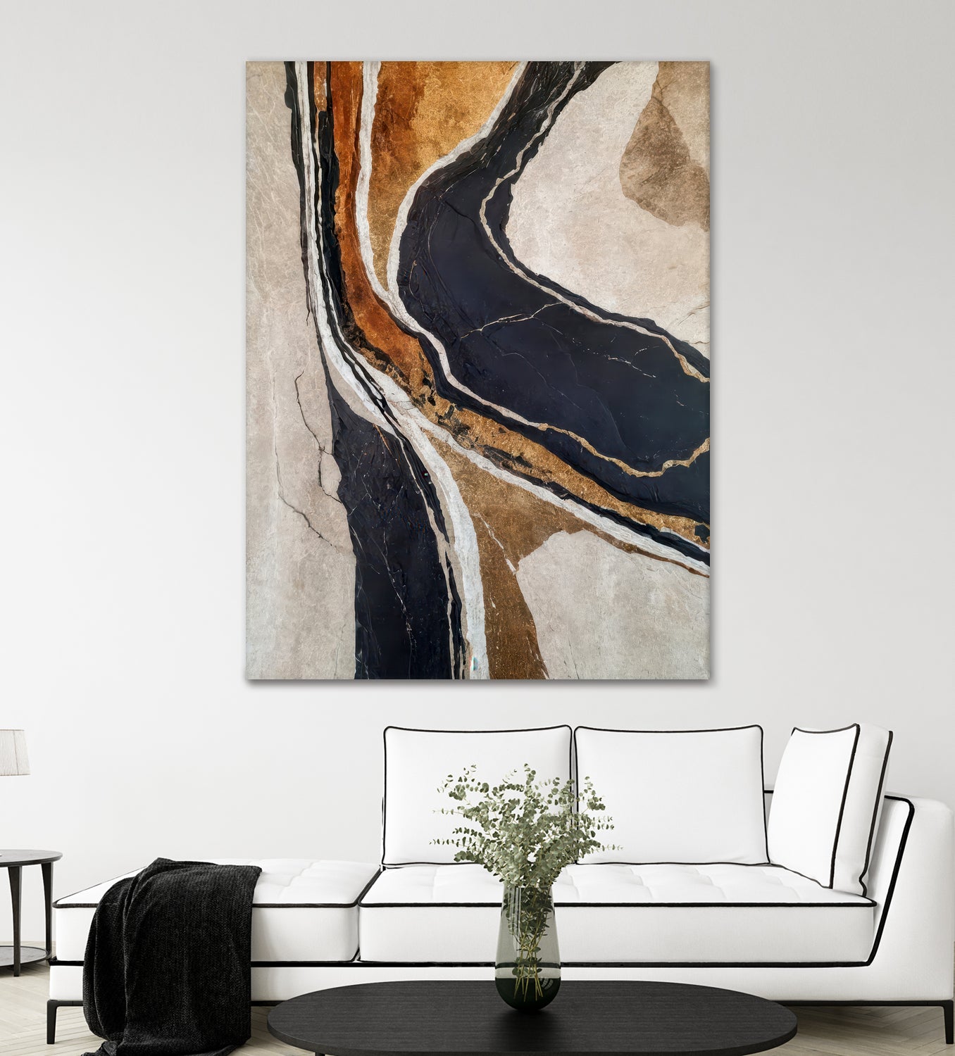 Textured Earth In Black and Gold by Alpenglow Workshop on GIANT ART - aesthetic abstract aesthetic