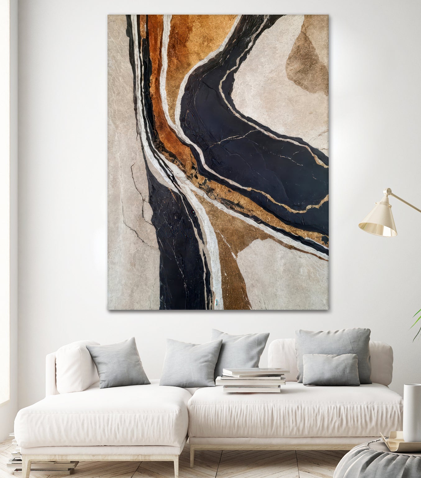 Textured Earth In Black and Gold by Alpenglow Workshop on GIANT ART - aesthetic abstract aesthetic