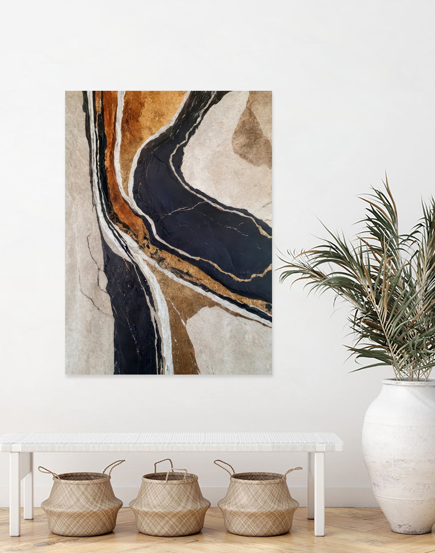 Textured Earth In Black and Gold by Alpenglow Workshop on GIANT ART - aesthetic abstract aesthetic