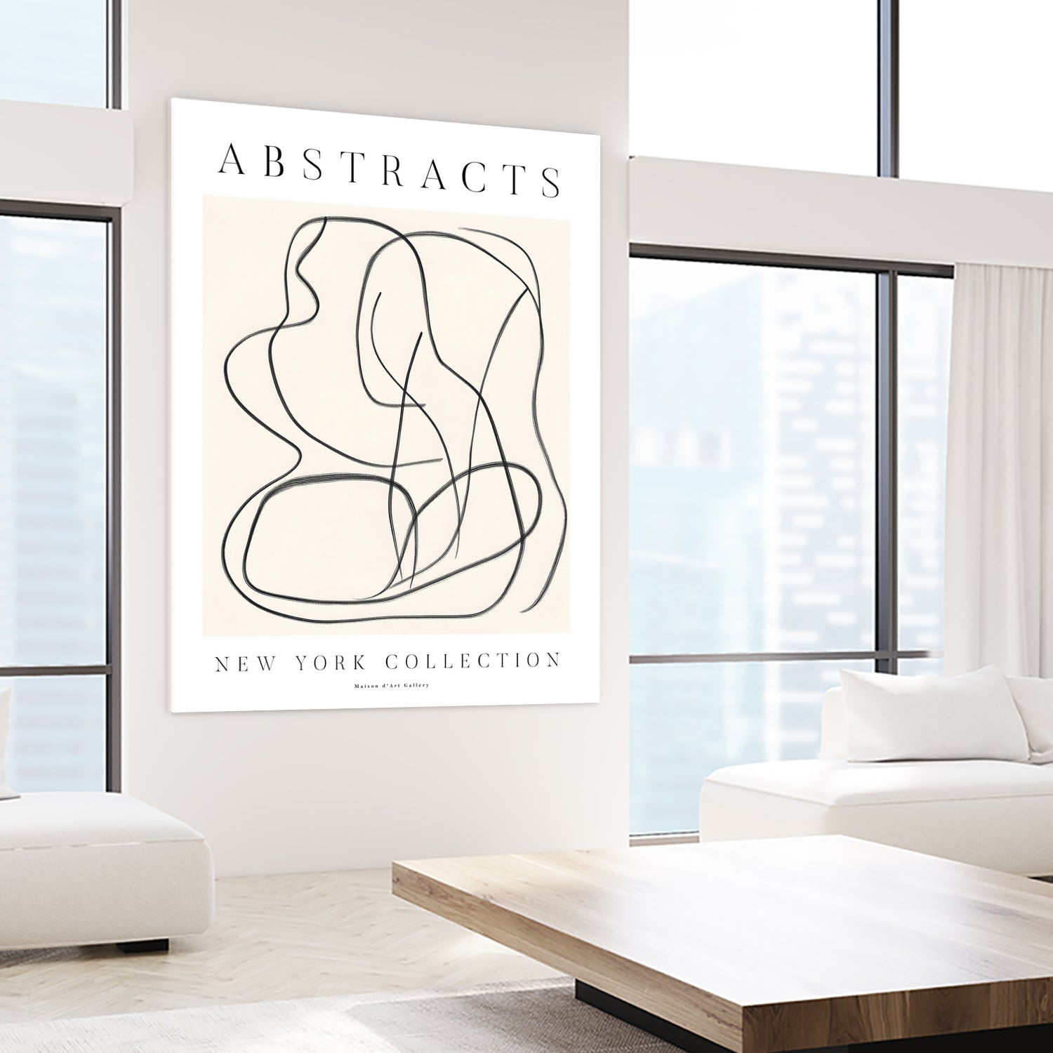 Poster New York Collection 3d by The Printable Studio on GIANT ART - line art sketch