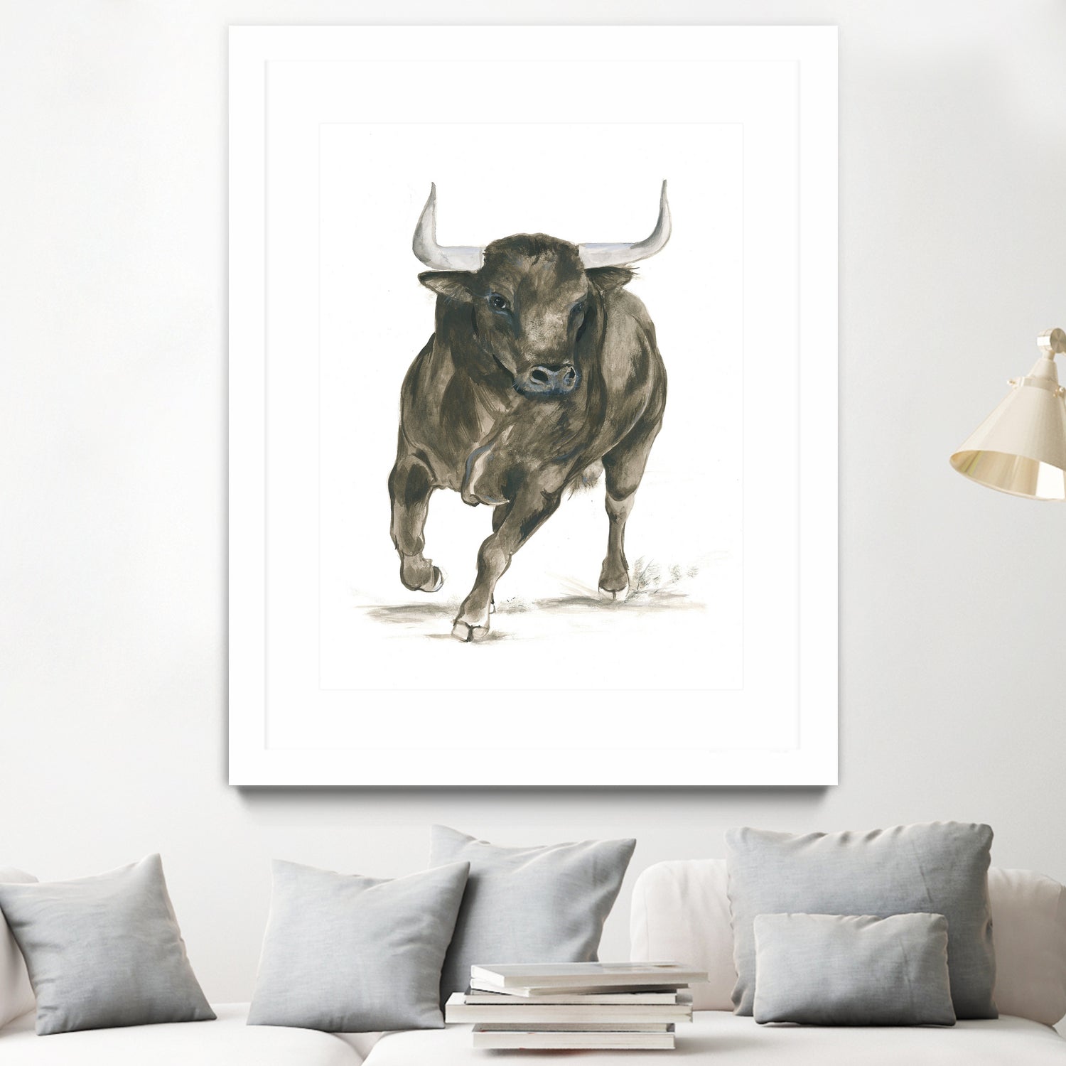 Charging Bull Power by Isabelle Brent on GIANT ART - 4885 illustration