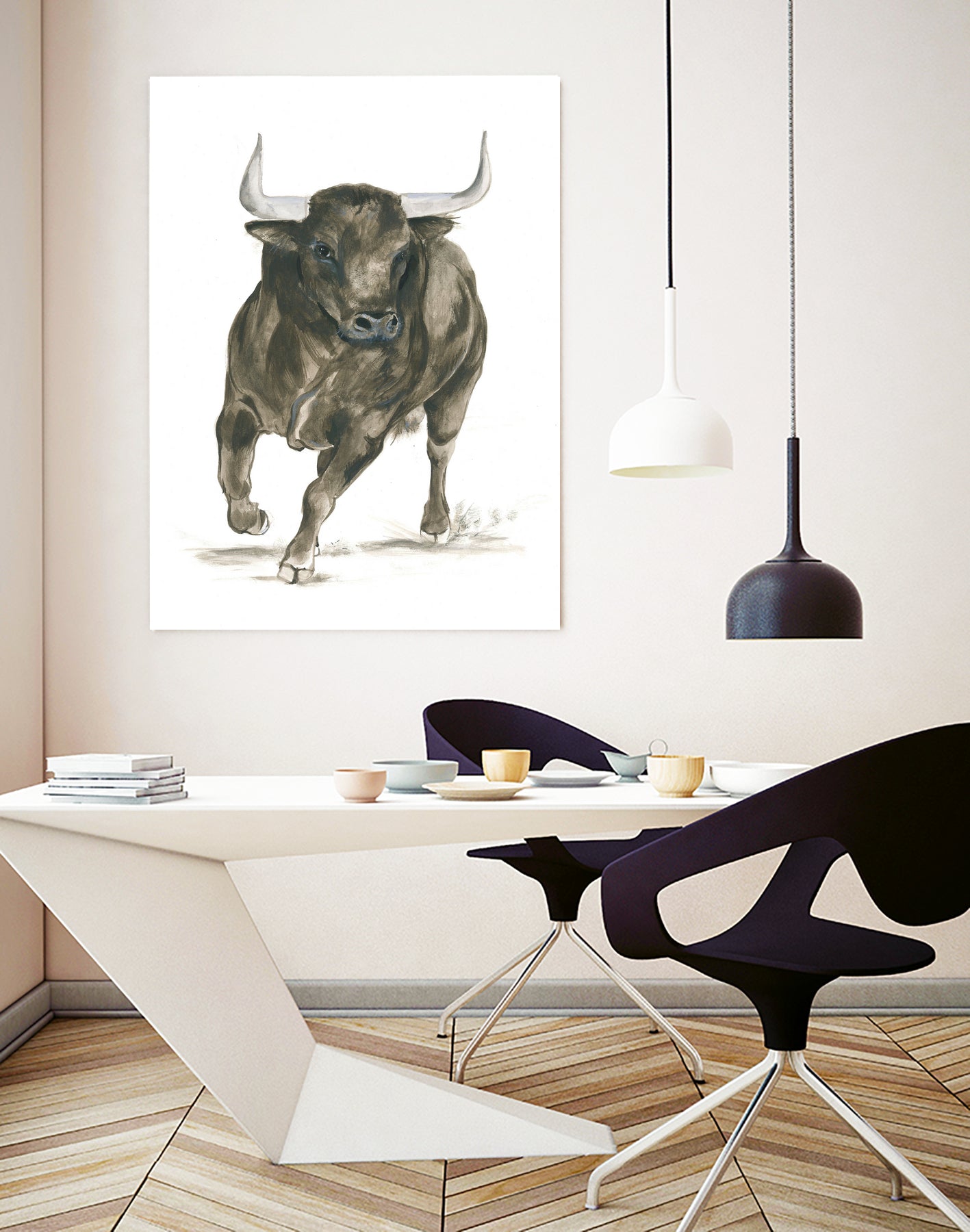 Charging Bull Power by Isabelle Brent on GIANT ART - 4885 illustration