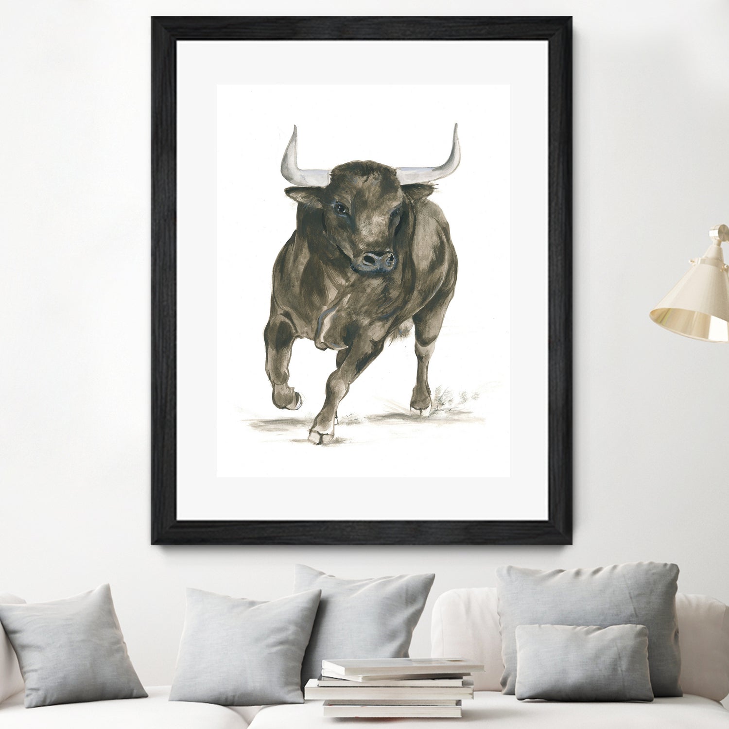 Charging Bull Power by Isabelle Brent on GIANT ART - 4885 illustration