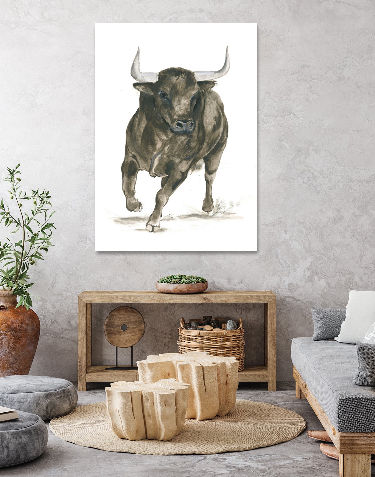 Charging Bull Power by Isabelle Brent on GIANT ART - 4885 illustration