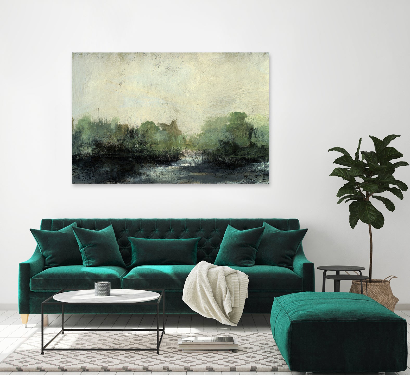 Forest Stream by Dan Hobday on GIANT ART - nature and landscapes painting