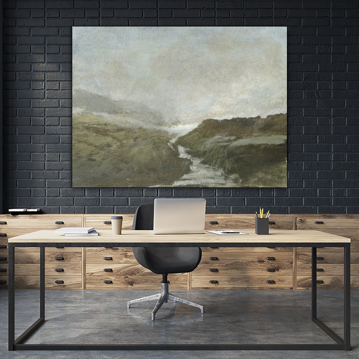 Highland Brook by Dan Hobday on GIANT ART - nature and landscapes painting