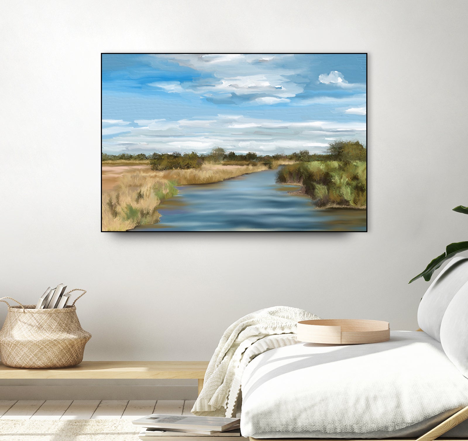 River of Reeds, Botswana by Jenna Alheit on GIANT ART - green landscape