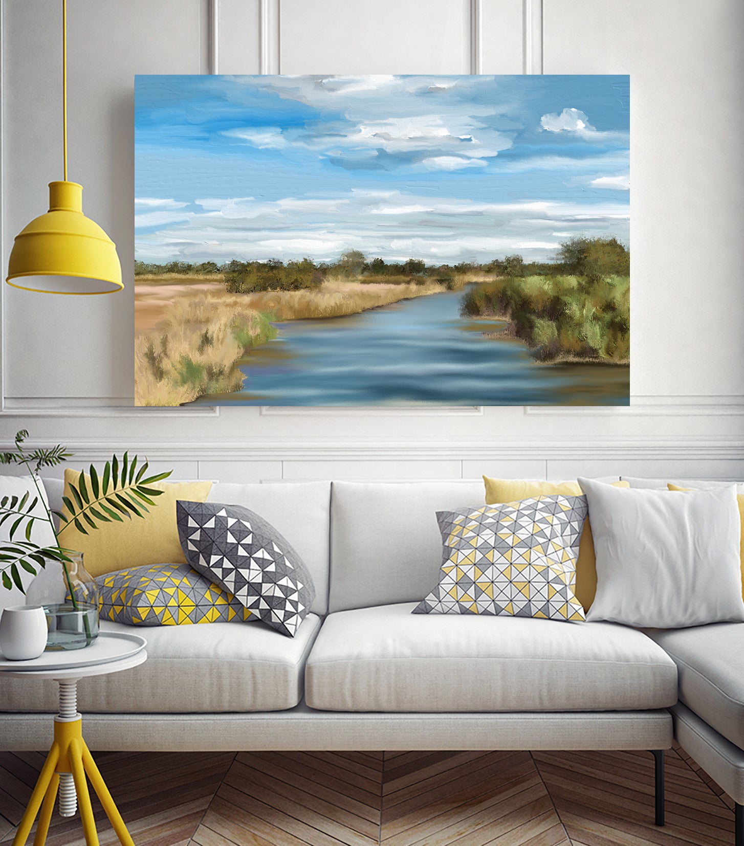 River of Reeds, Botswana by Jenna Alheit on GIANT ART - green landscape