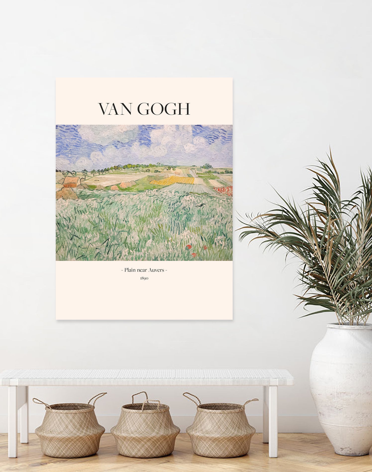 Plain Near Auvers by Vincent Van Gogh on GIANT ART - landscape text