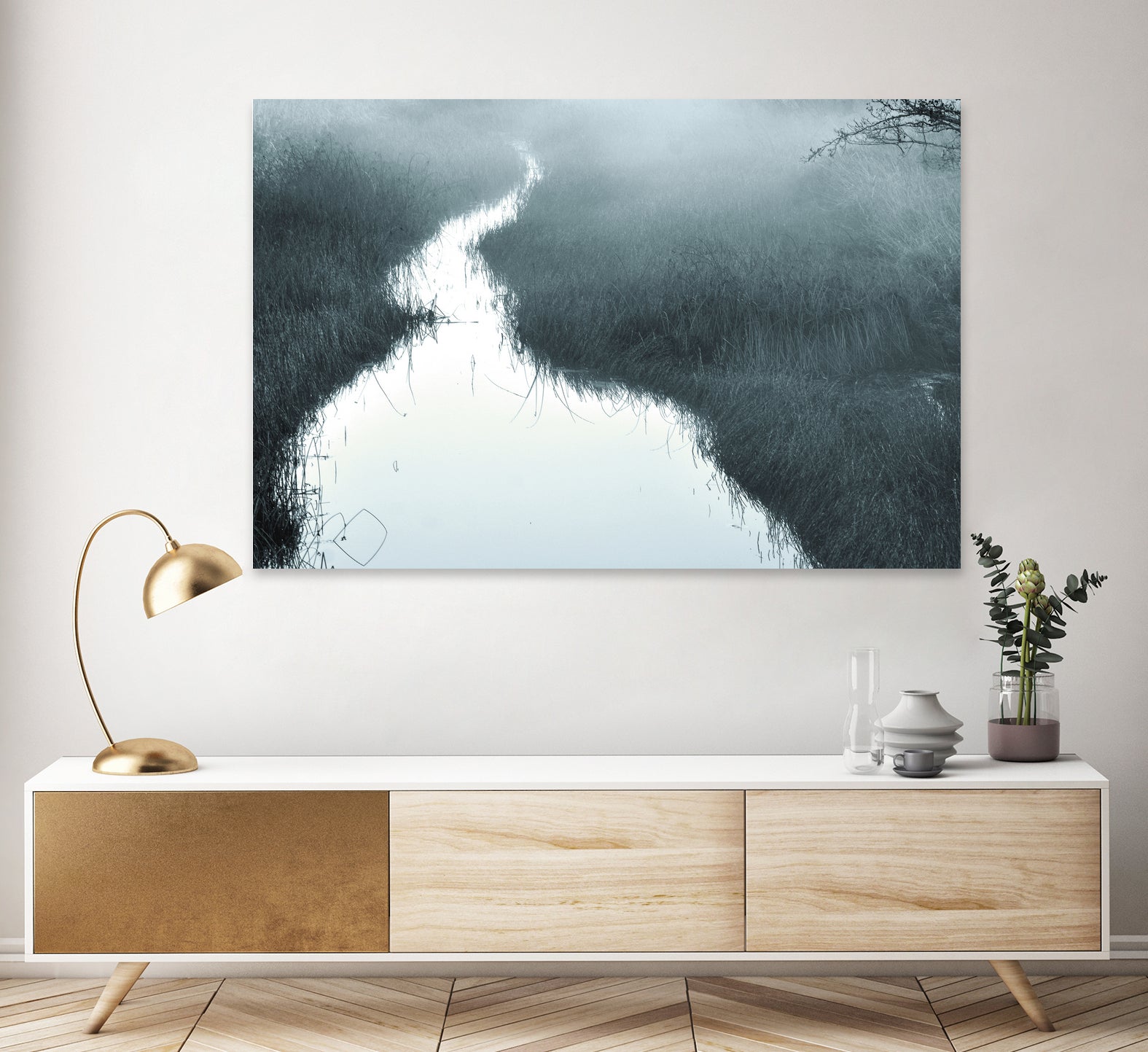 Little River by Christina Sillen on GIANT ART - landscape flowers and plants