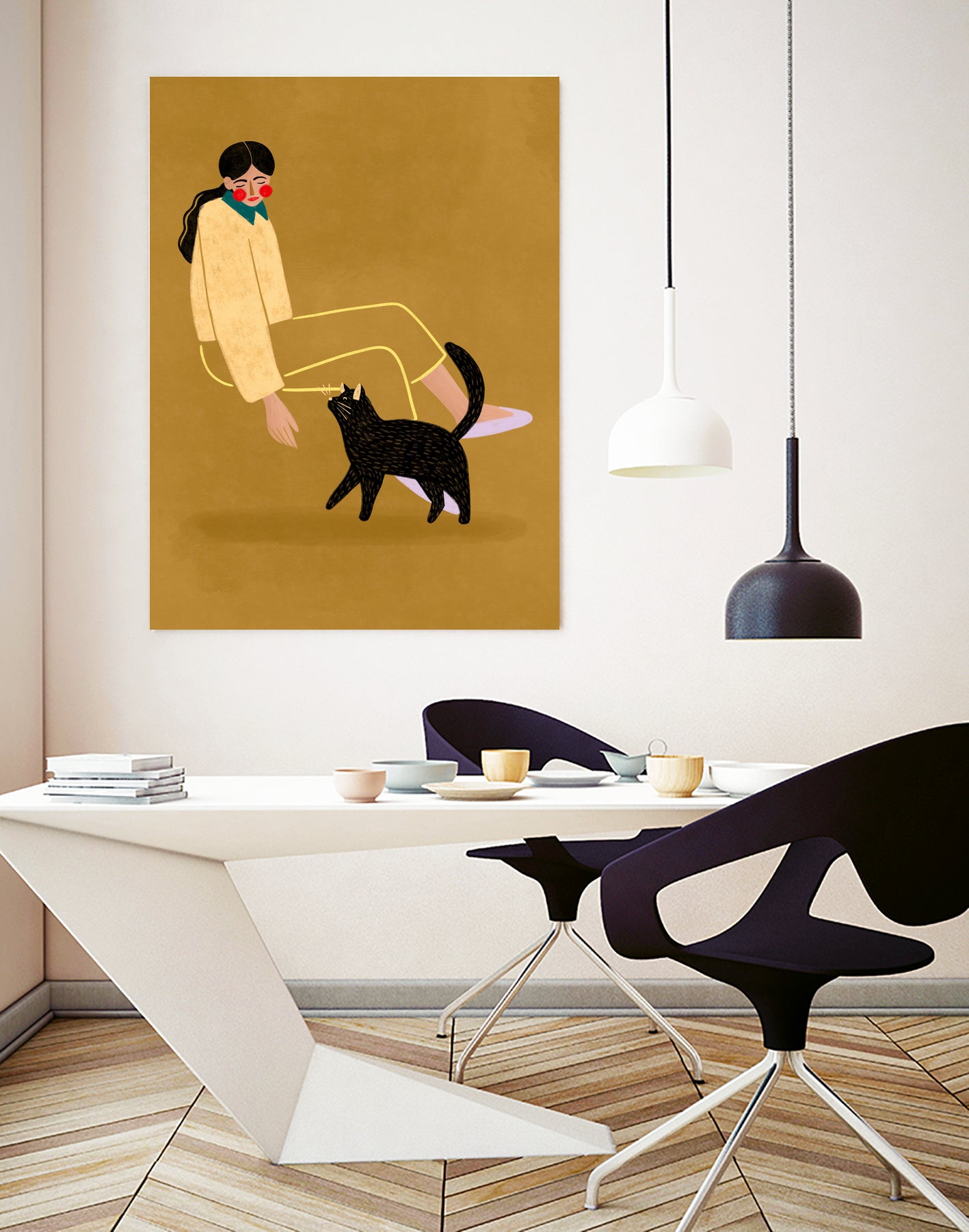 Cat Mum by Bea Muller on GIANT ART - figurative cat