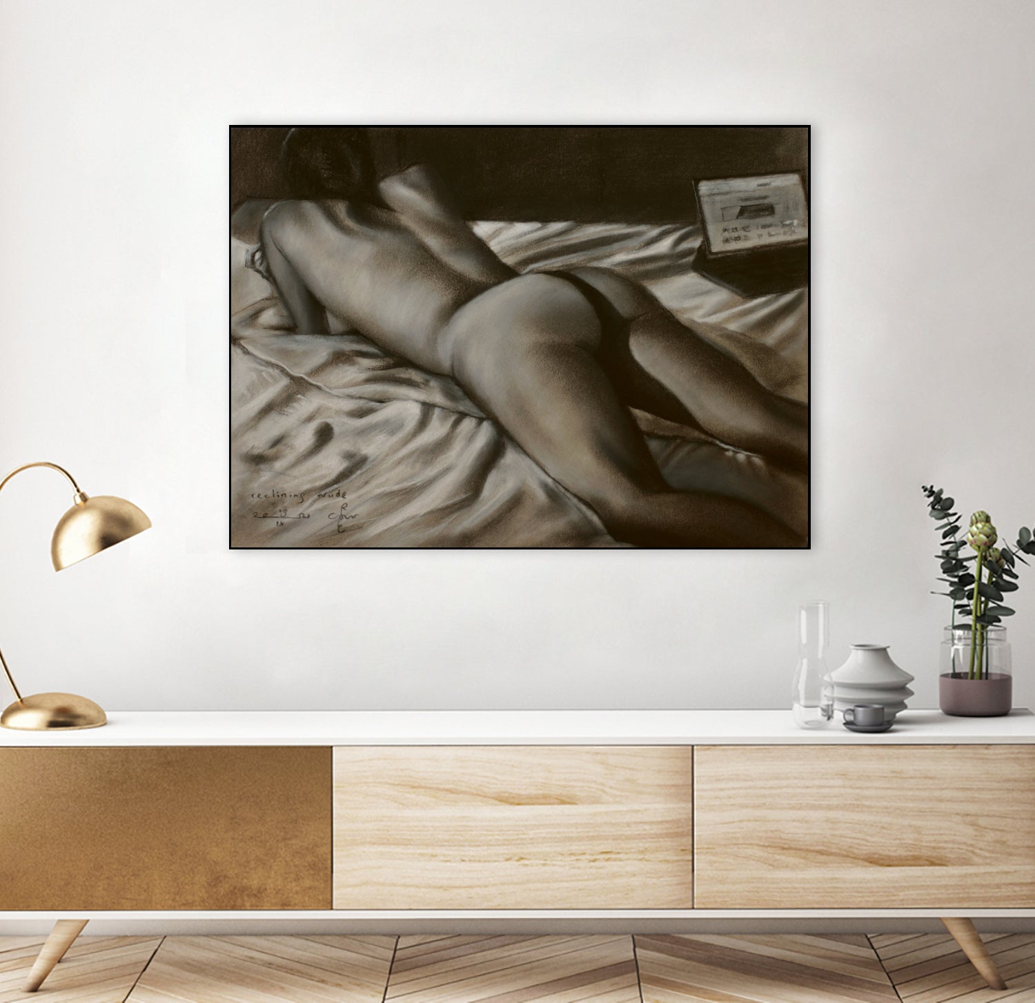 Reclining Nude - 19-09-21 by Corne Akkers on GIANT ART - akkers