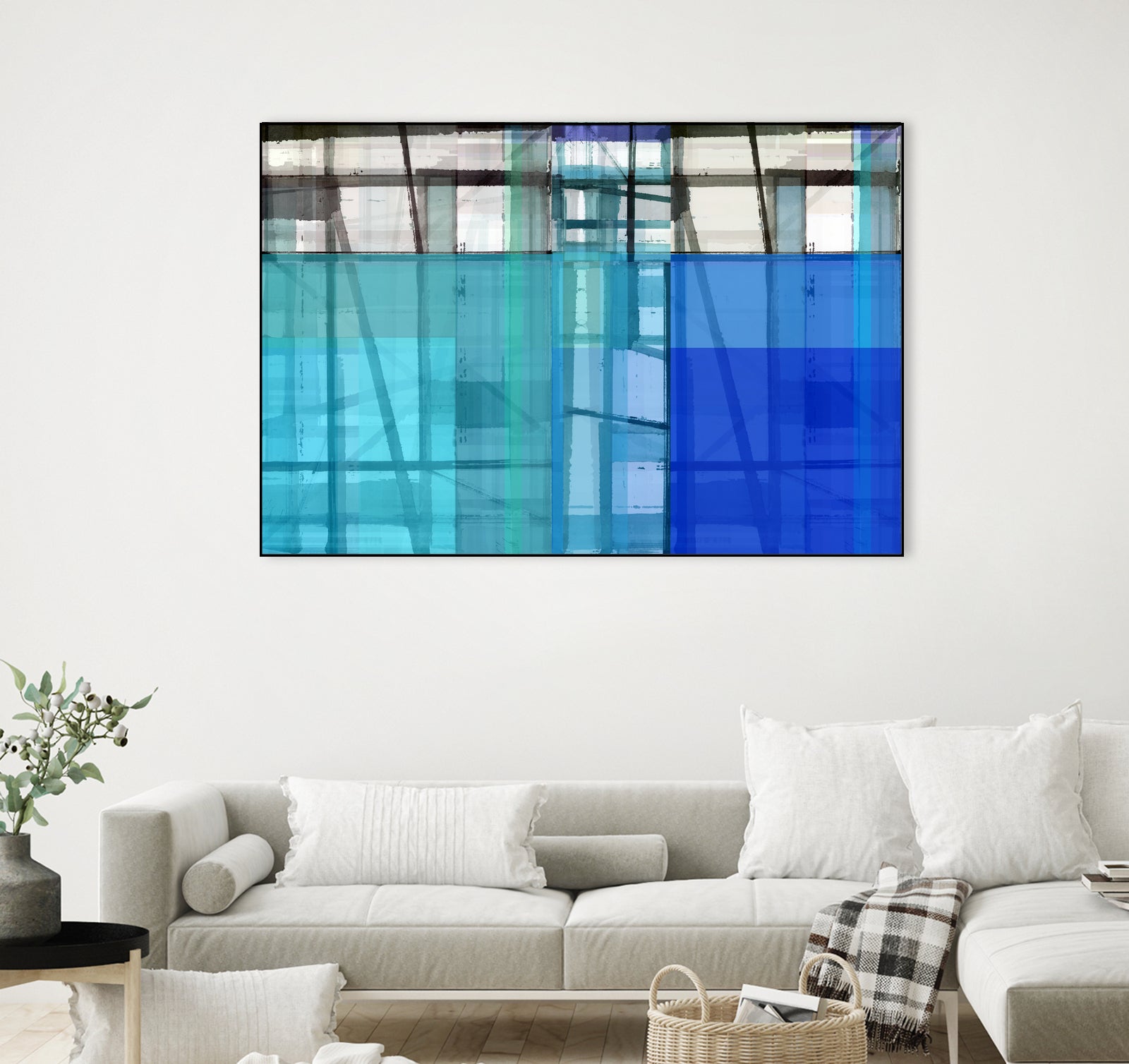 Living By The Ocean 1 by Cartissi on GIANT ART - blue abstract