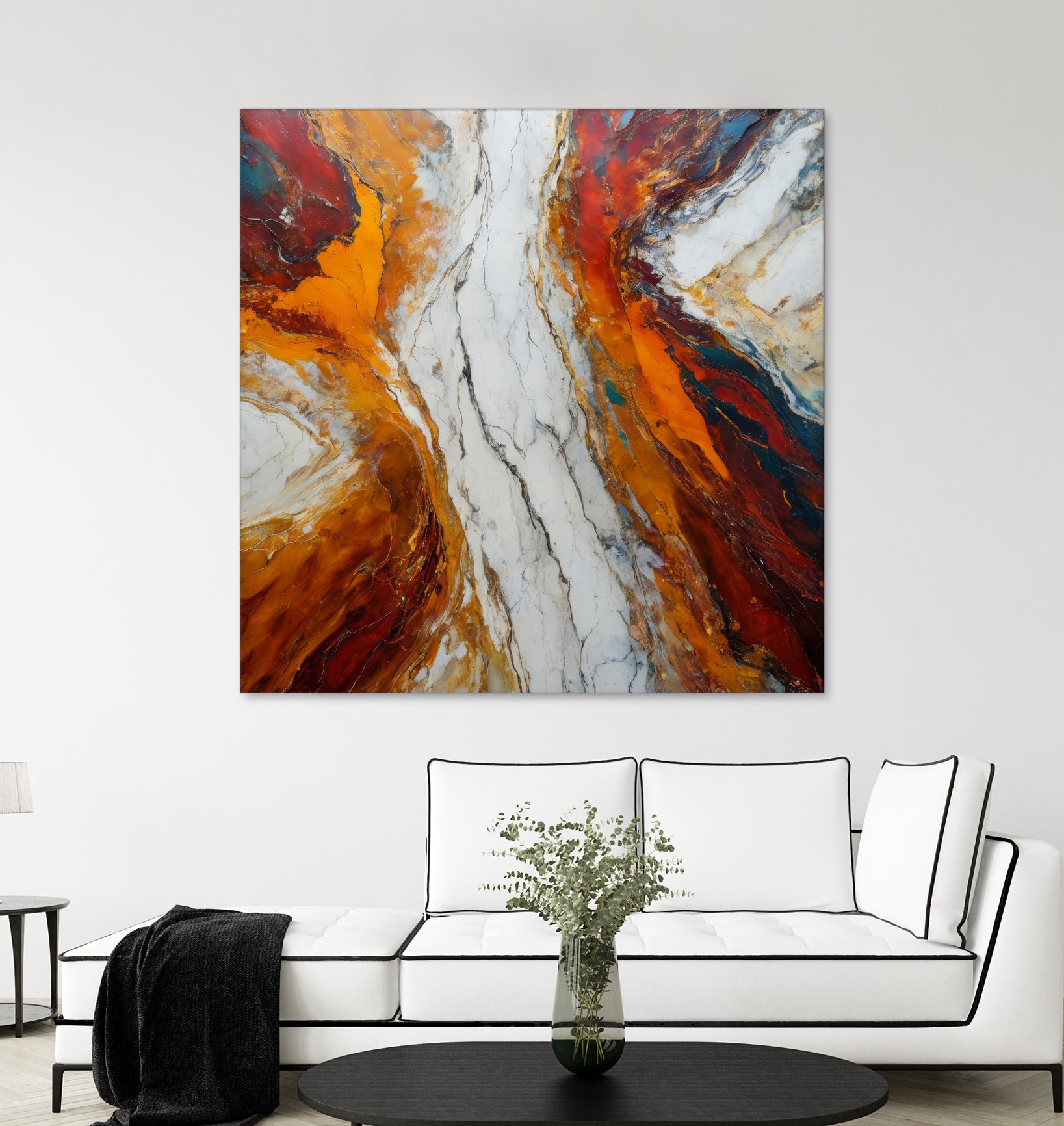 Fiery Orange And Red Hues by Alpenglow Workshop on GIANT ART - abstract abstract art