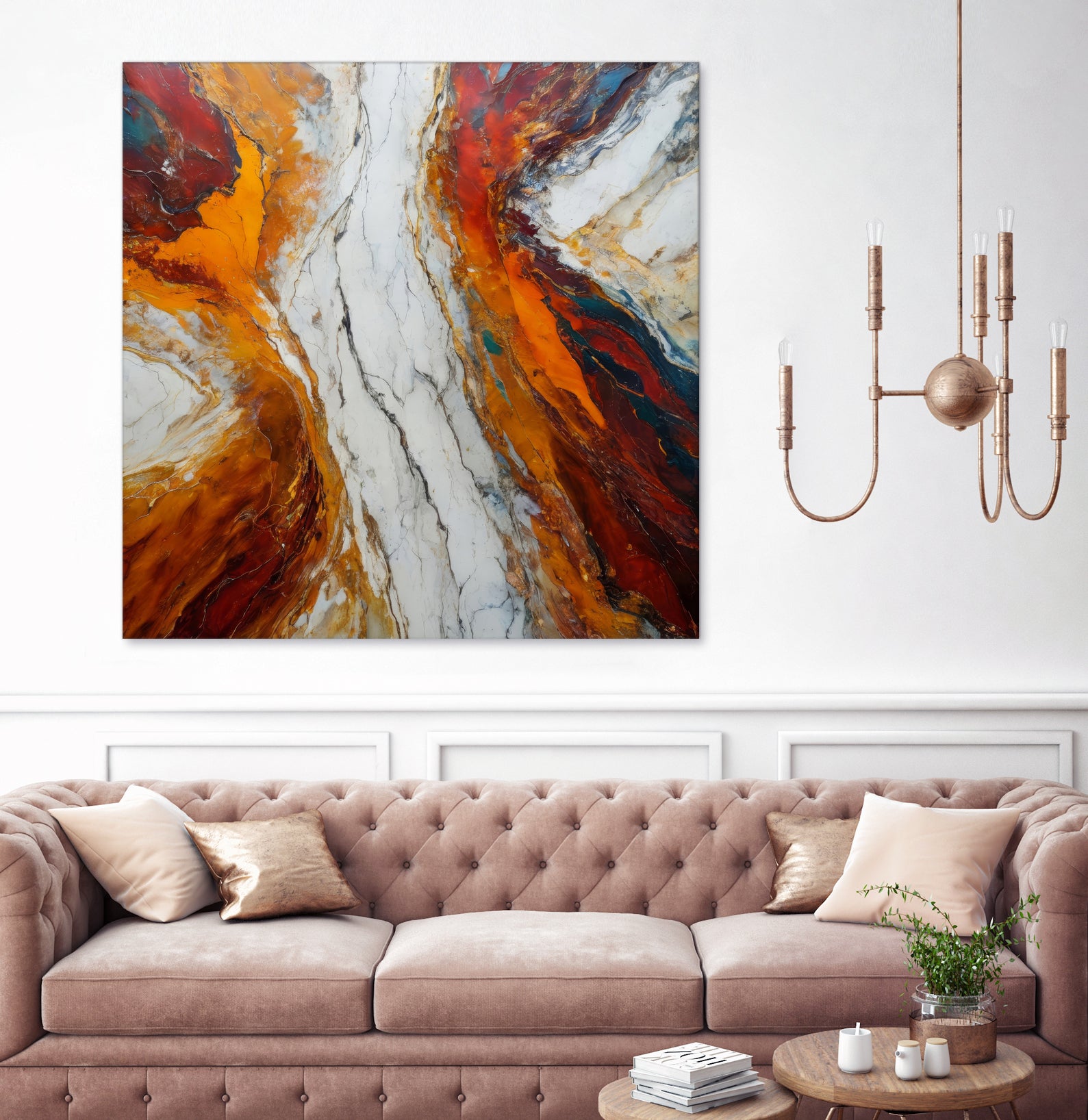 Fiery Orange And Red Hues by Alpenglow Workshop on GIANT ART - abstract abstract art