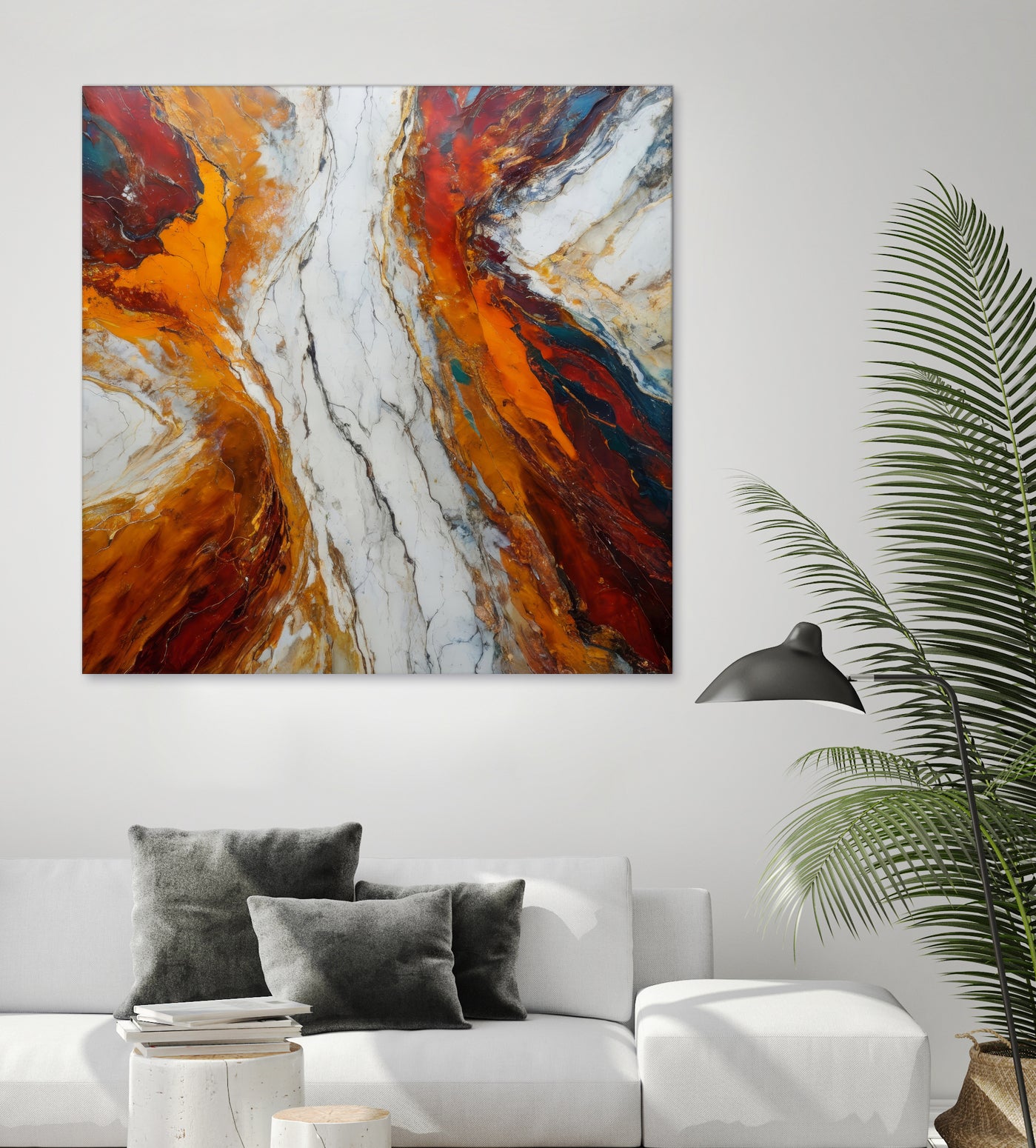 Fiery Orange And Red Hues by Alpenglow Workshop on GIANT ART - abstract abstract art