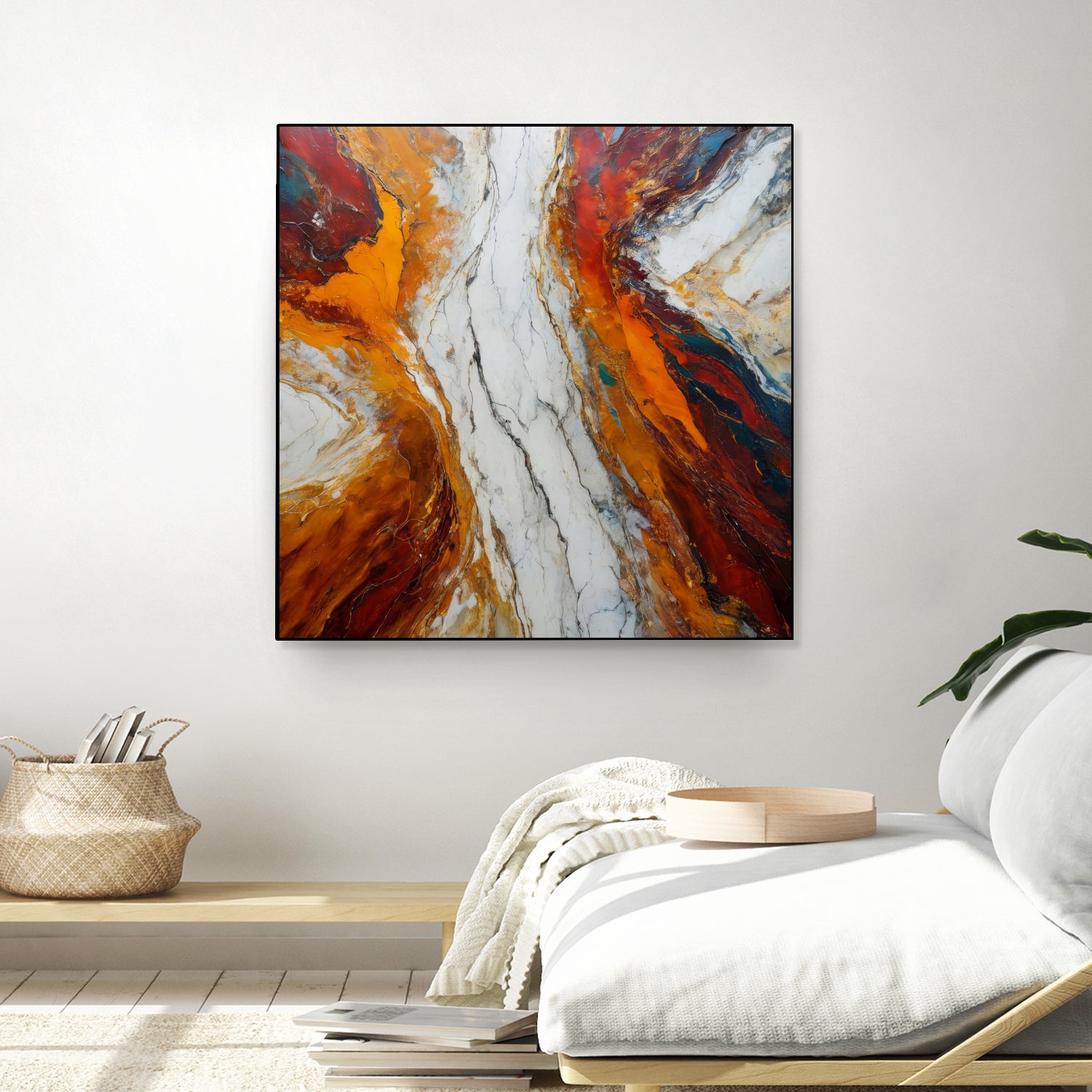 Fiery Orange And Red Hues by Alpenglow Workshop on GIANT ART - abstract abstract art