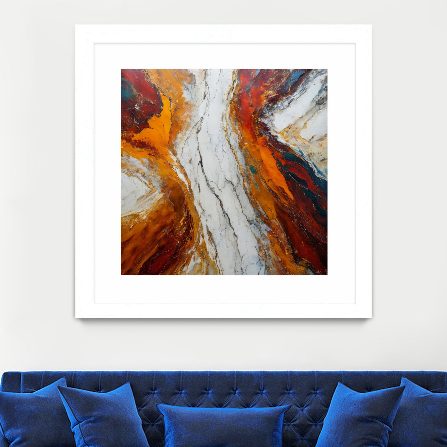 Fiery Orange And Red Hues by Alpenglow Workshop on GIANT ART - abstract abstract art
