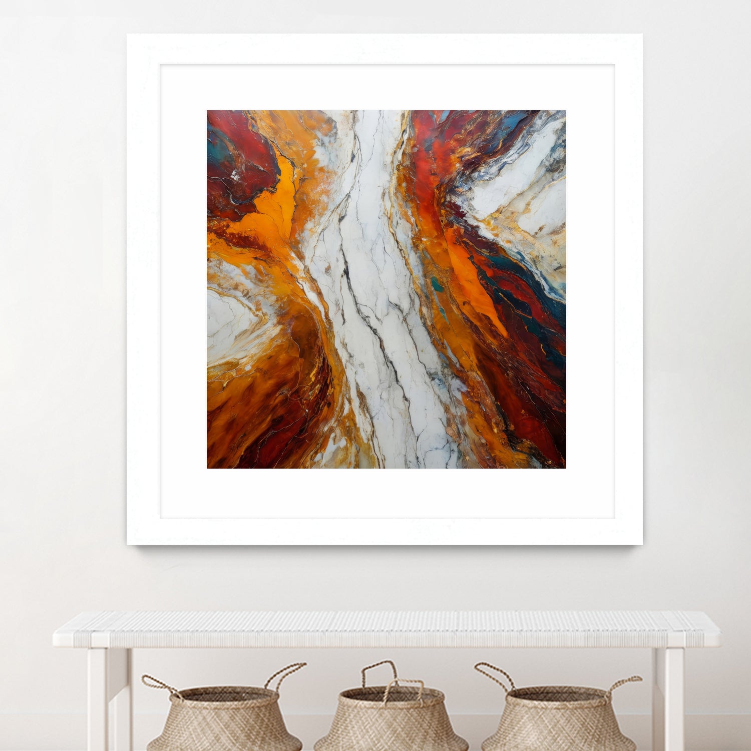 Fiery Orange And Red Hues by Alpenglow Workshop on GIANT ART - abstract abstract art