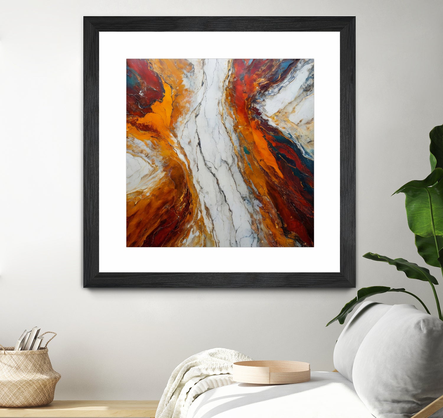 Fiery Orange And Red Hues by Alpenglow Workshop on GIANT ART - abstract abstract art