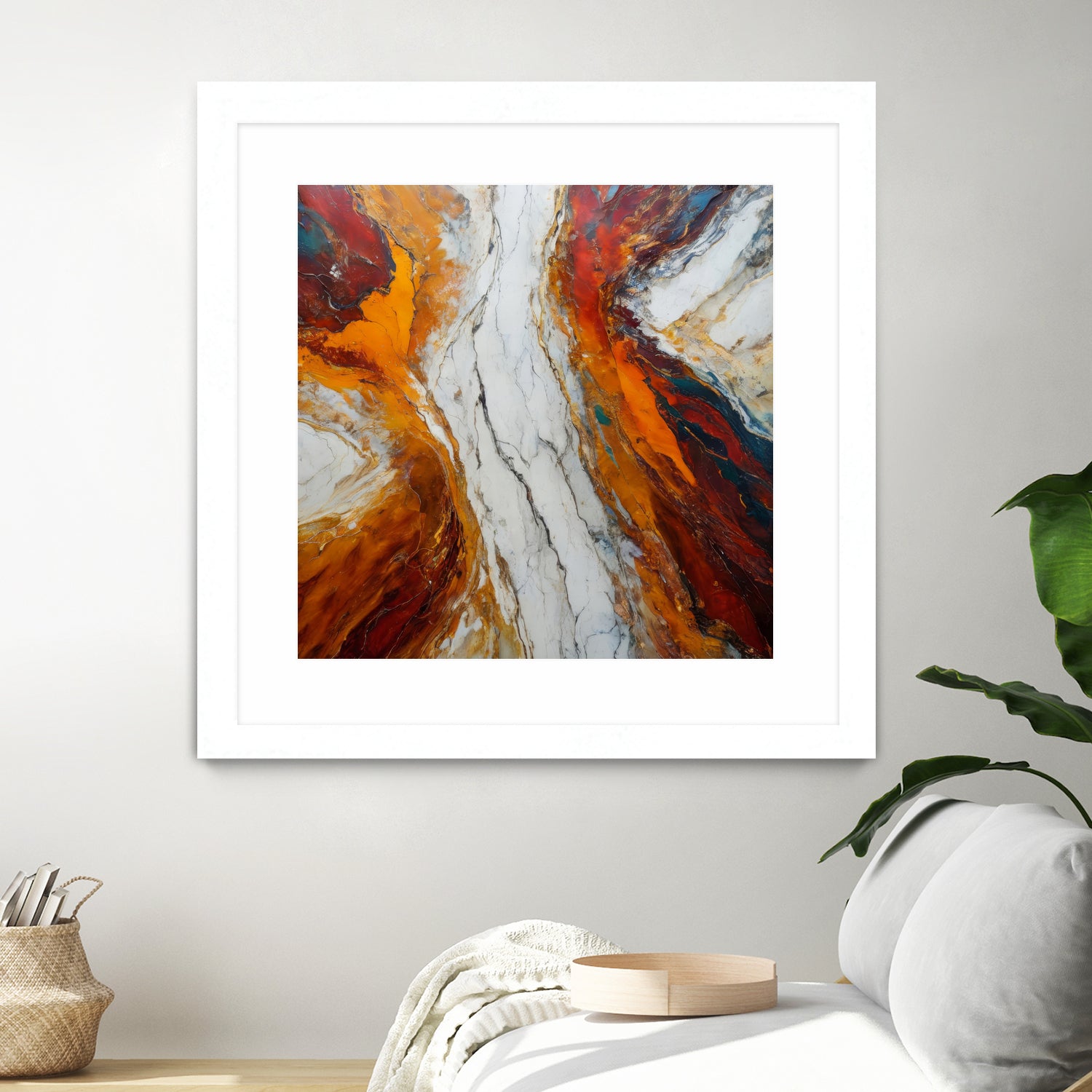 Fiery Orange And Red Hues by Alpenglow Workshop on GIANT ART - abstract abstract art