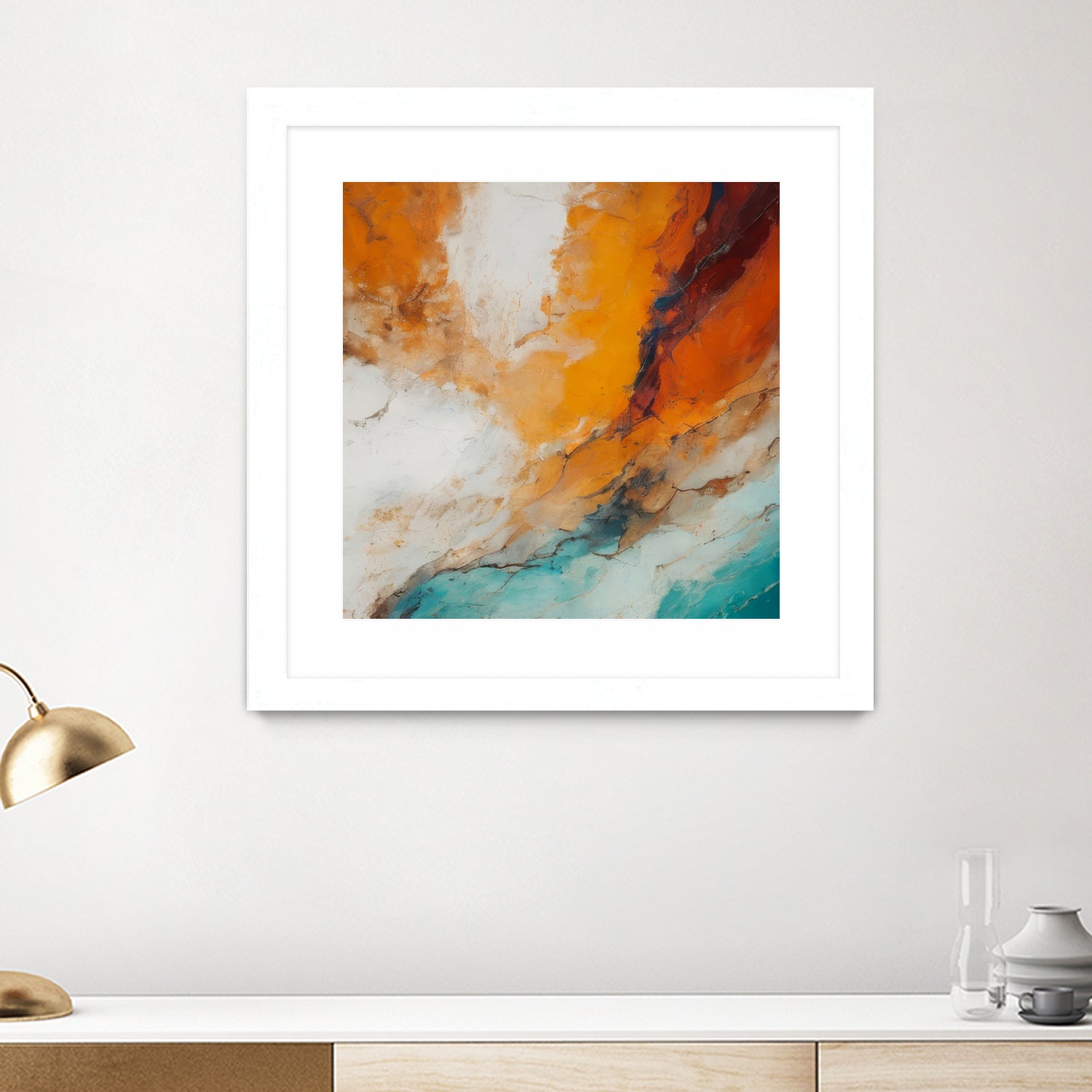 Fiery Horizon Burst by Alpenglow Workshop on GIANT ART - abstract abstract art